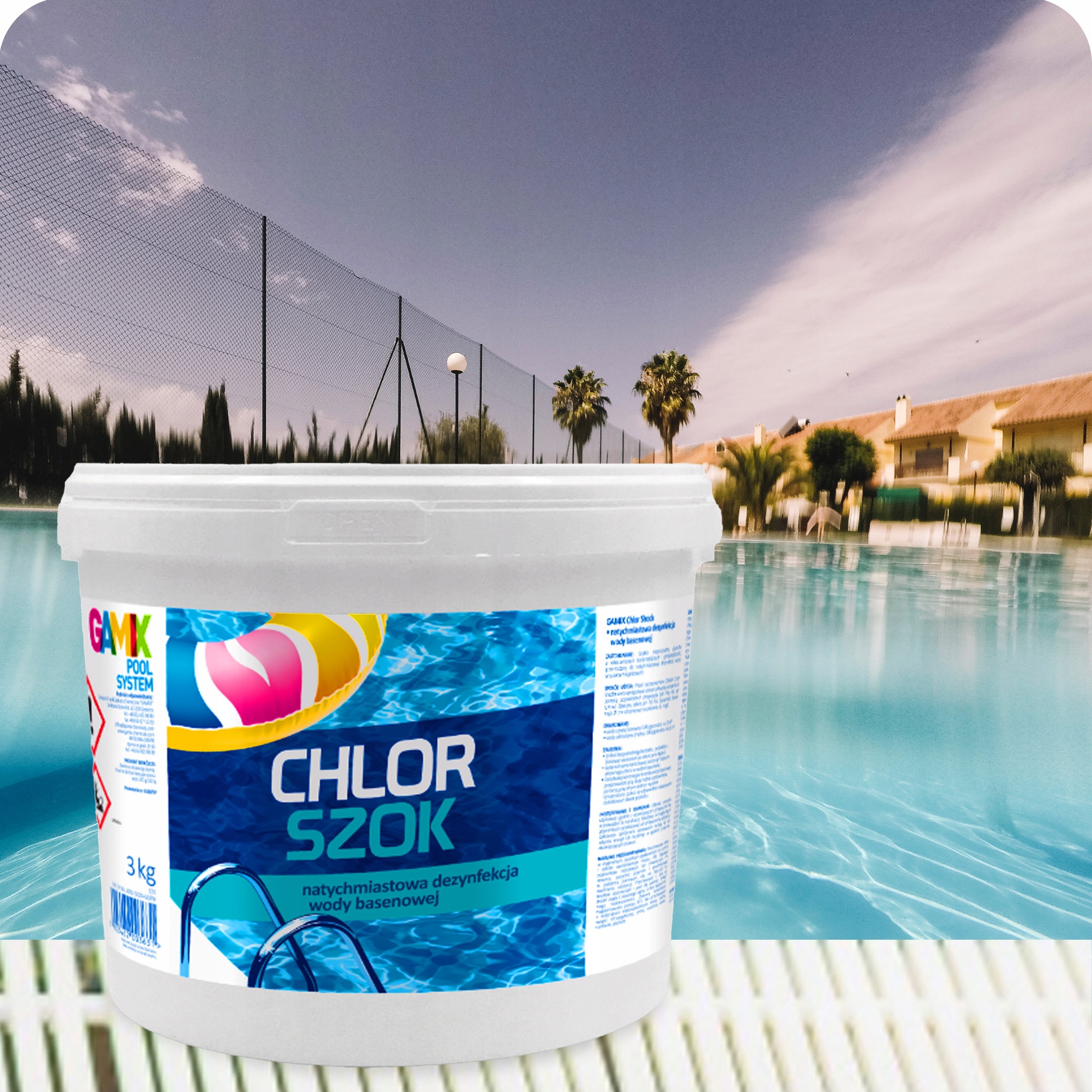 GAMIX CHLORINE SHOCK FOR POOL JACUZZI SPA Active Agent Pool Chemistry 5kg Kind chlorine