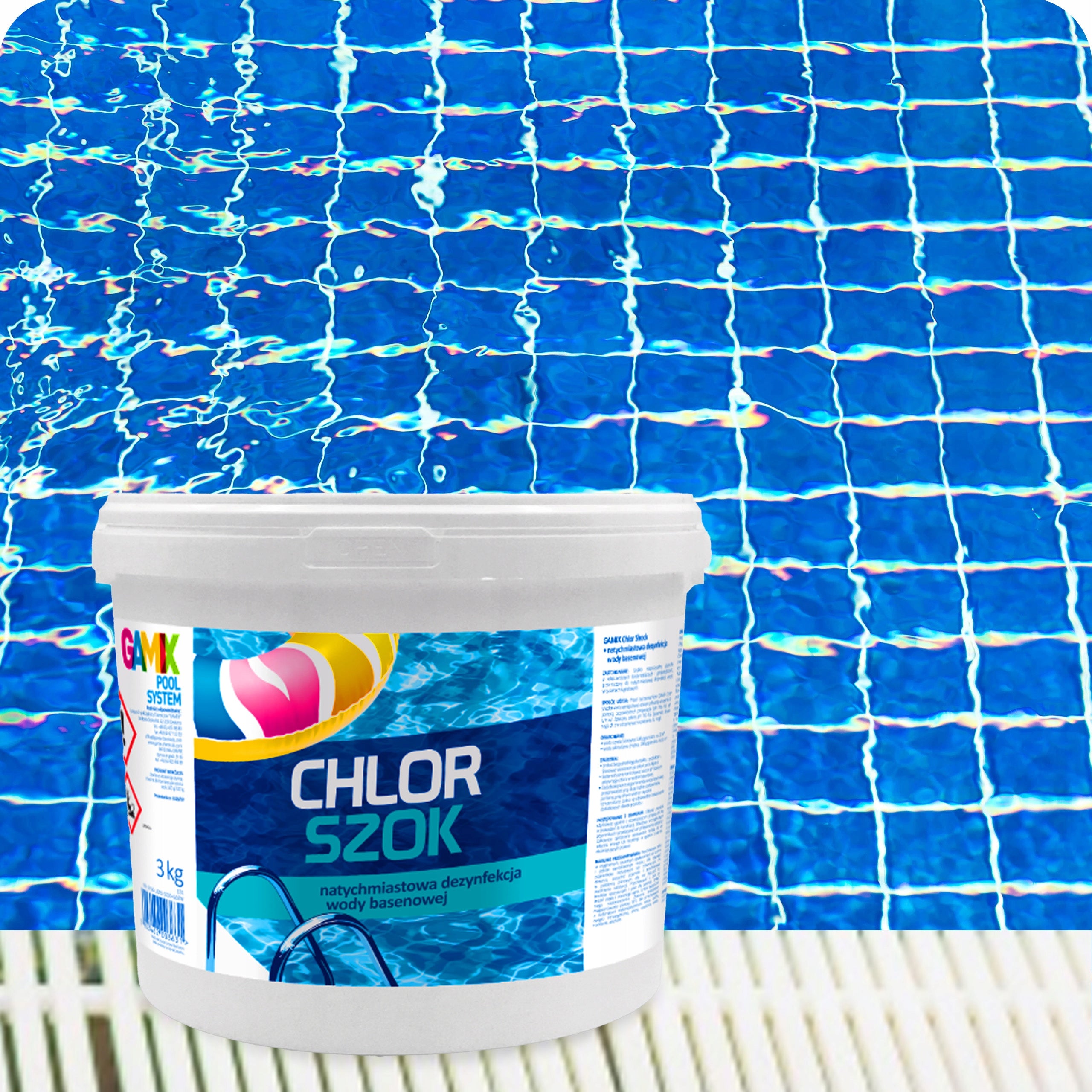 GAMIX CHLORINE SHOCK FOR POOL JACUZZI SPA Active Agent Pool Chemistry 5kg Weight 5 kg