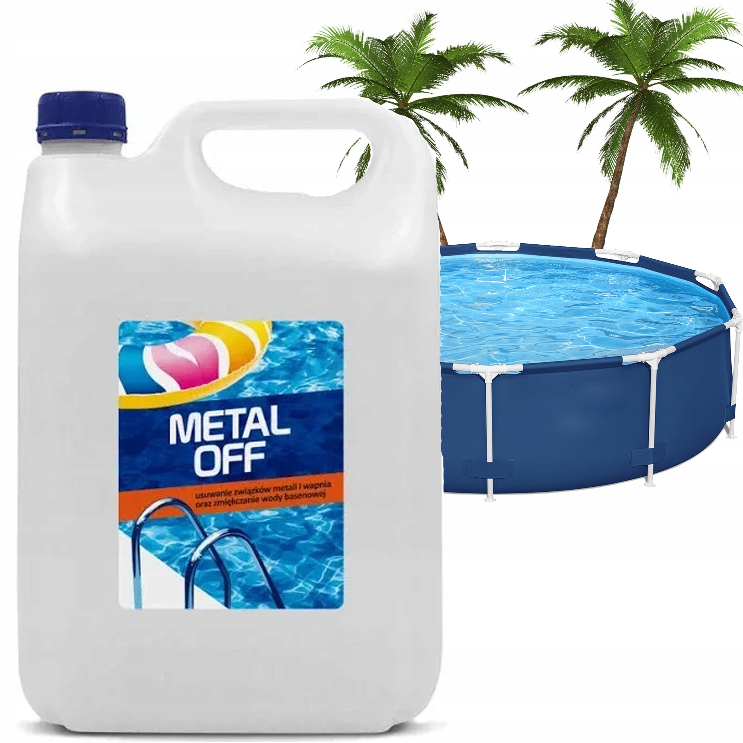 GAMIX METAL OFF FOR POOL CHEMICAL WATER SOFTENER REMOVES IRON, CALCIUM 4 LITERS