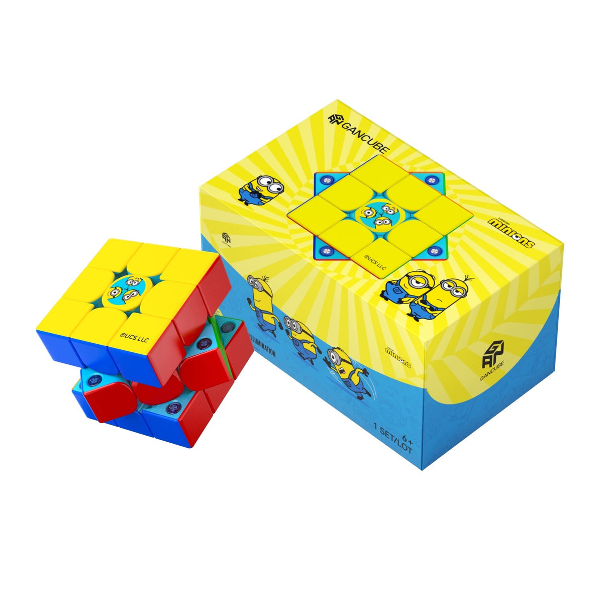 GAN 356 M E Minions 3x3 Magnetic Cube Minions Speedcube