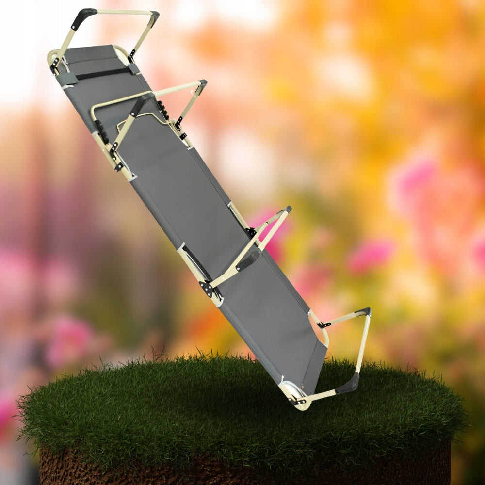 GARDEN BEACH CHAIR, FOLDABLE, STRONG CHAIR FOR TERRACE Manufacturer code LEŻAK PLAŻOWY OGRODOWY SKŁADANY