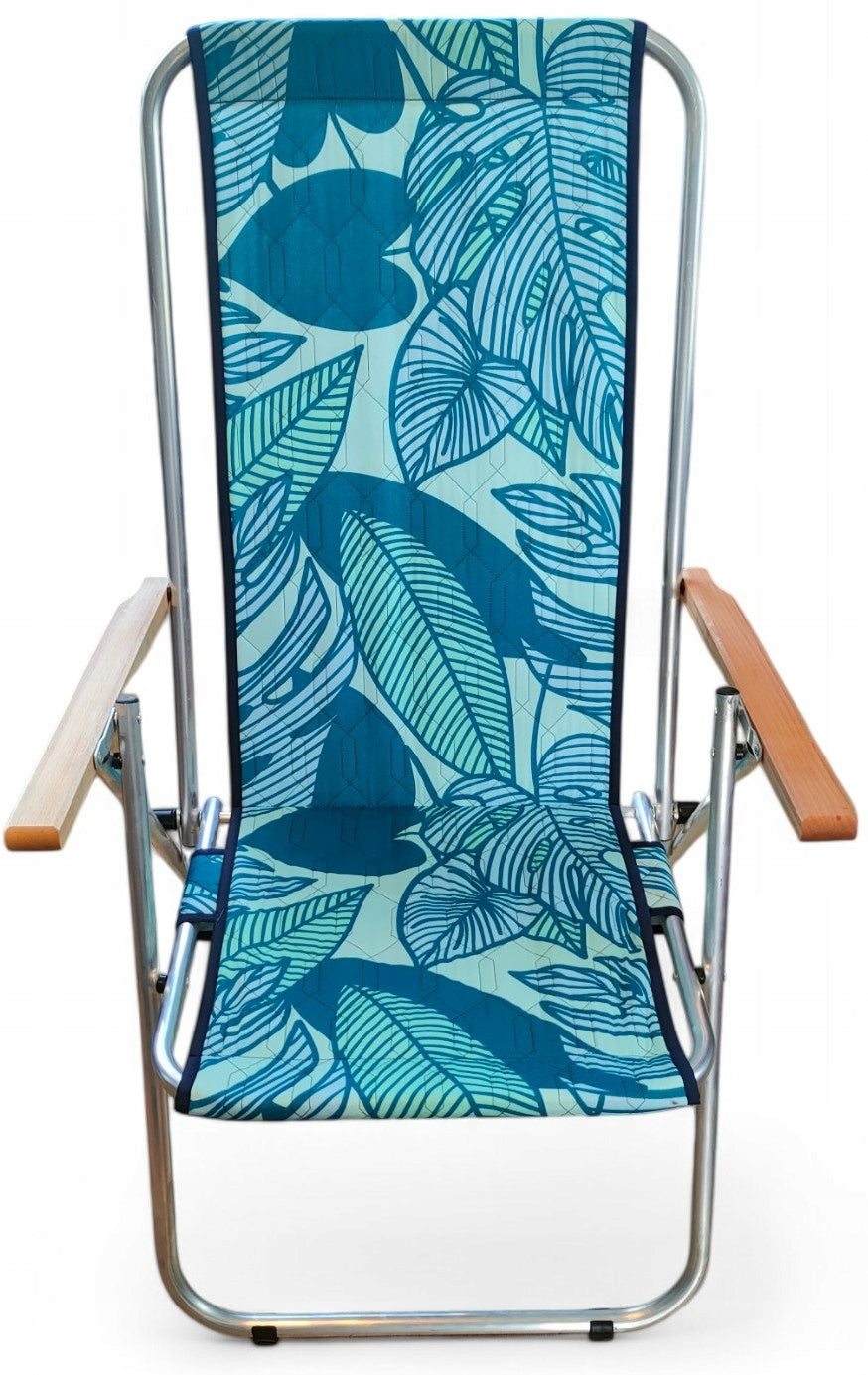 GARDEN BEACH CHAIR FOLDING LIGHTWEIGHT ALUMINUM Color multicolor
