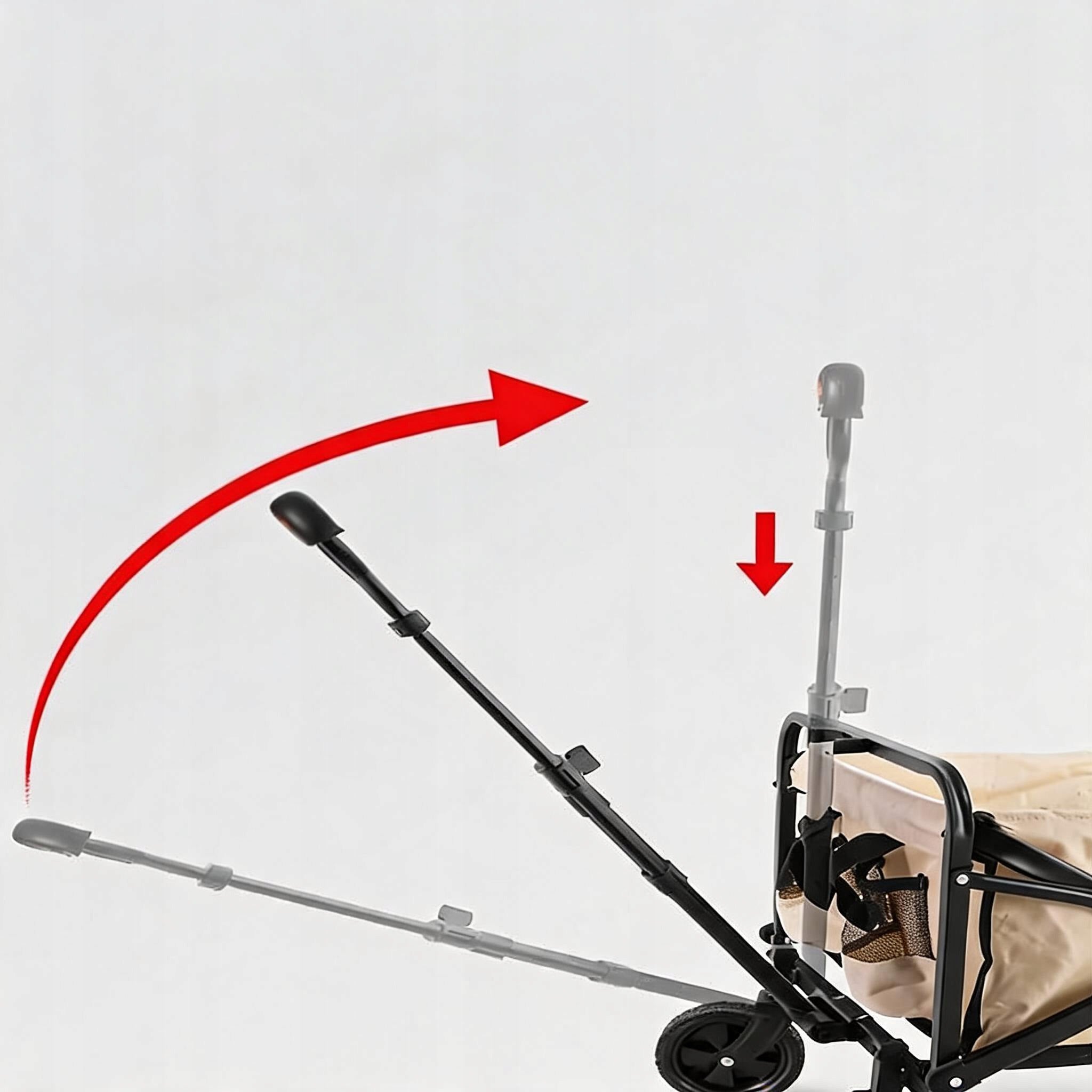GARDEN BEACH FOLDING TRANSPORT TROLLEY 150KG OFF-ROAD 75L Manufacturer code 17-48-052