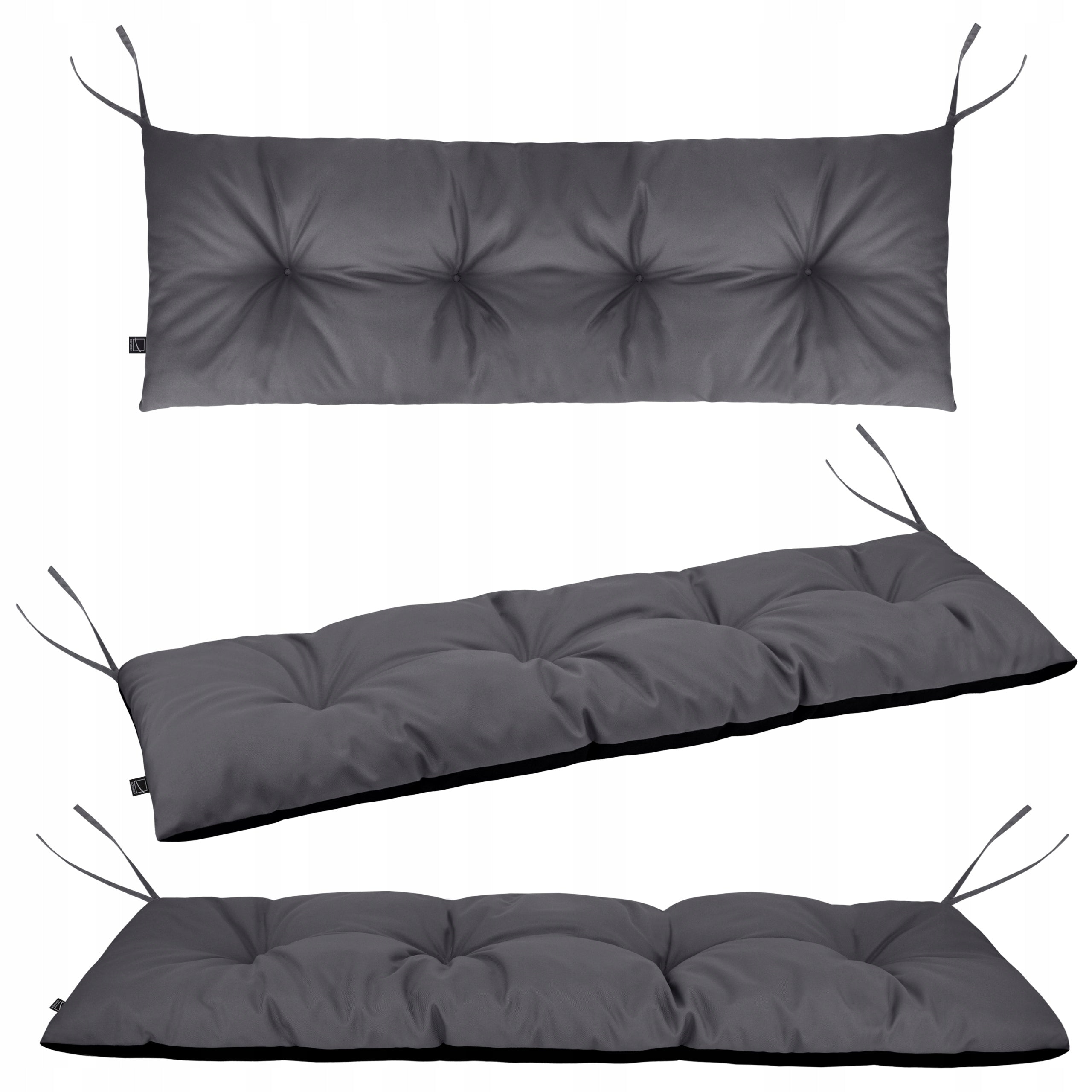 GARDEN BENCH CUSHION SWING PALLETS 120x40 CM WATERPROOF C. GREY Manufacturer DOMAREX