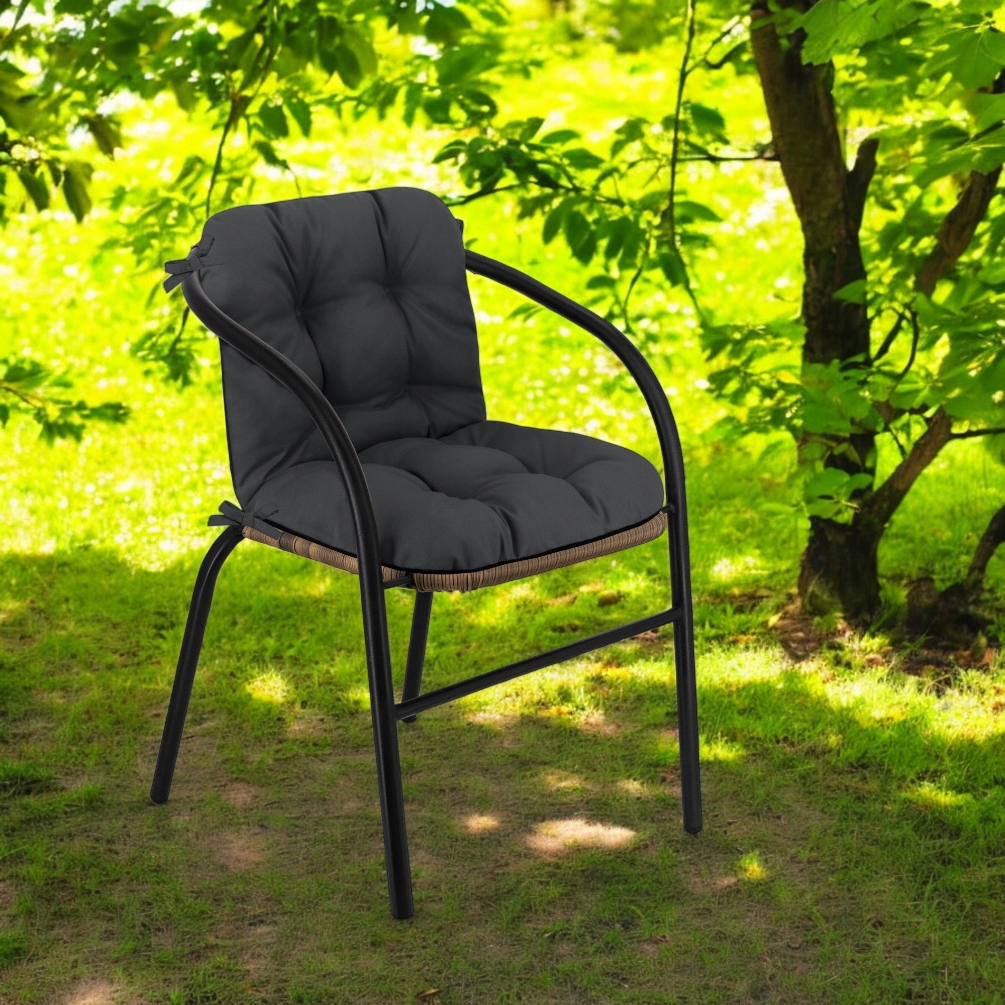 GARDEN CHAIR CUSHION 80x45 WATERPROOF TIED GARDEN WITH BACKREST EAN (GTIN) 5901179400910