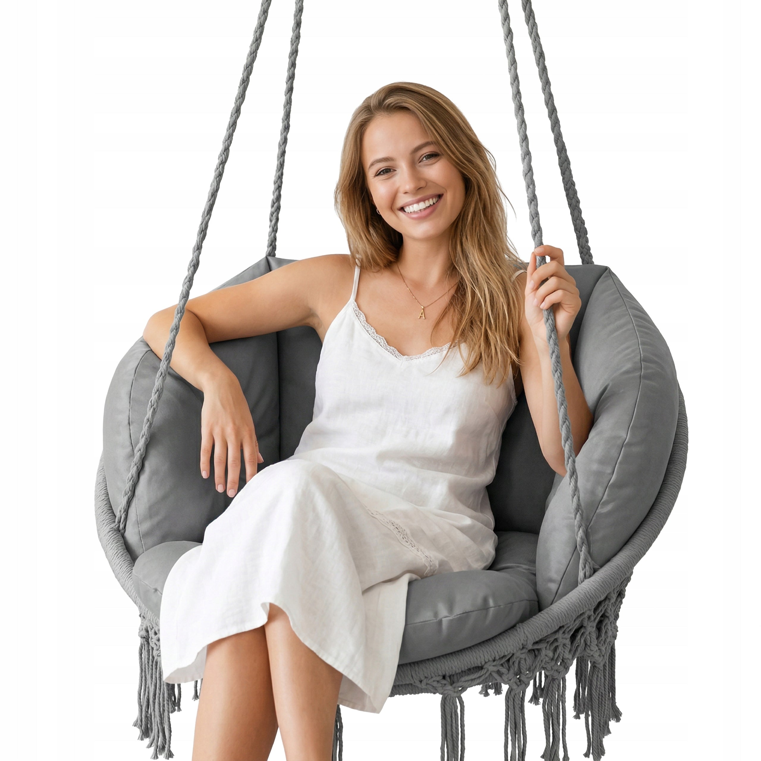 GARDEN CHAIR CUSHION SWING HANGING STORK NEST WATERPROOF Manufacturer code Poduszka LUNA 3 Wodoodporna - L3-30922
