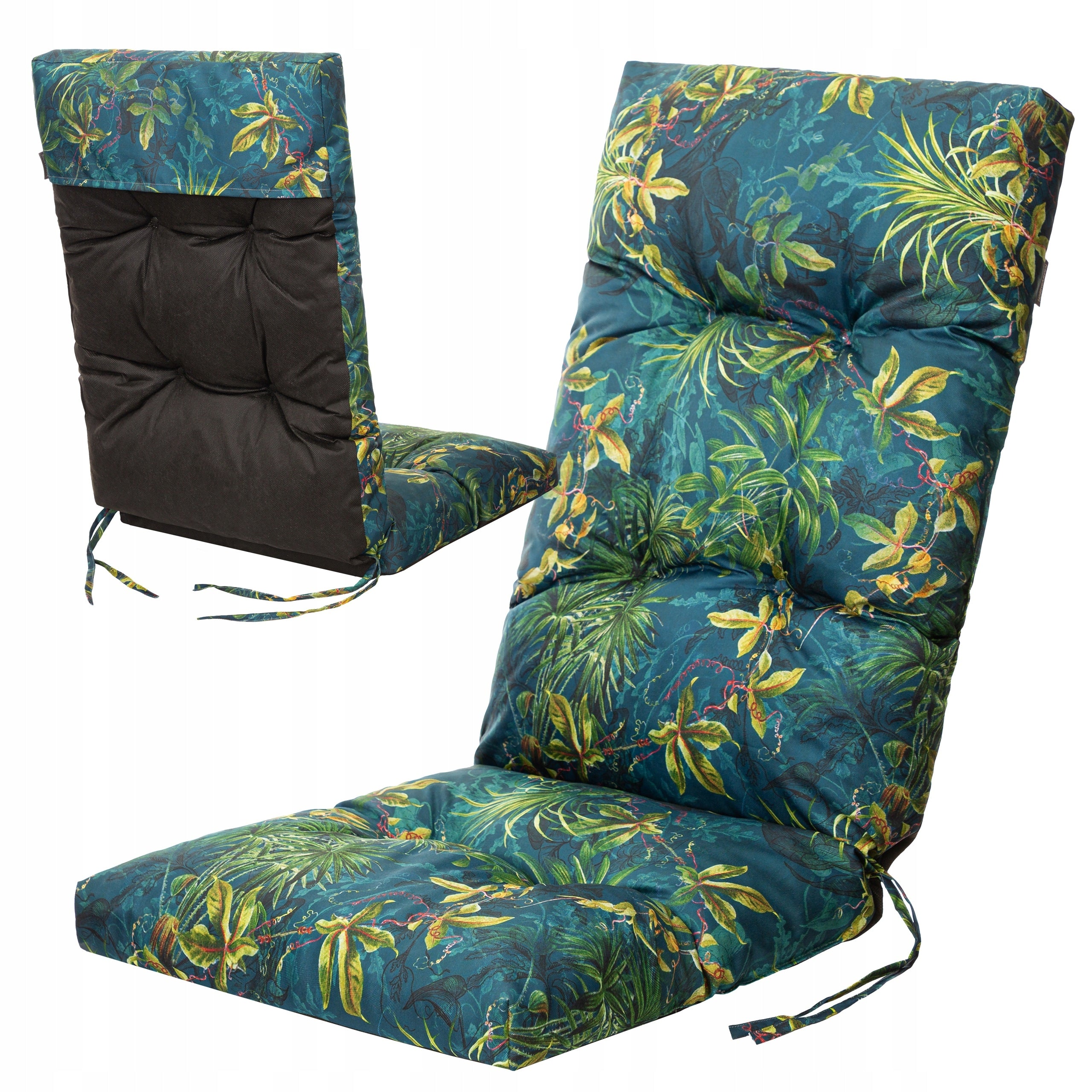 GARDEN CUSHION FOR SUN LOUNGER WITHOUT FOOTREST - CHAIR CUSHION 50x50x70 cm