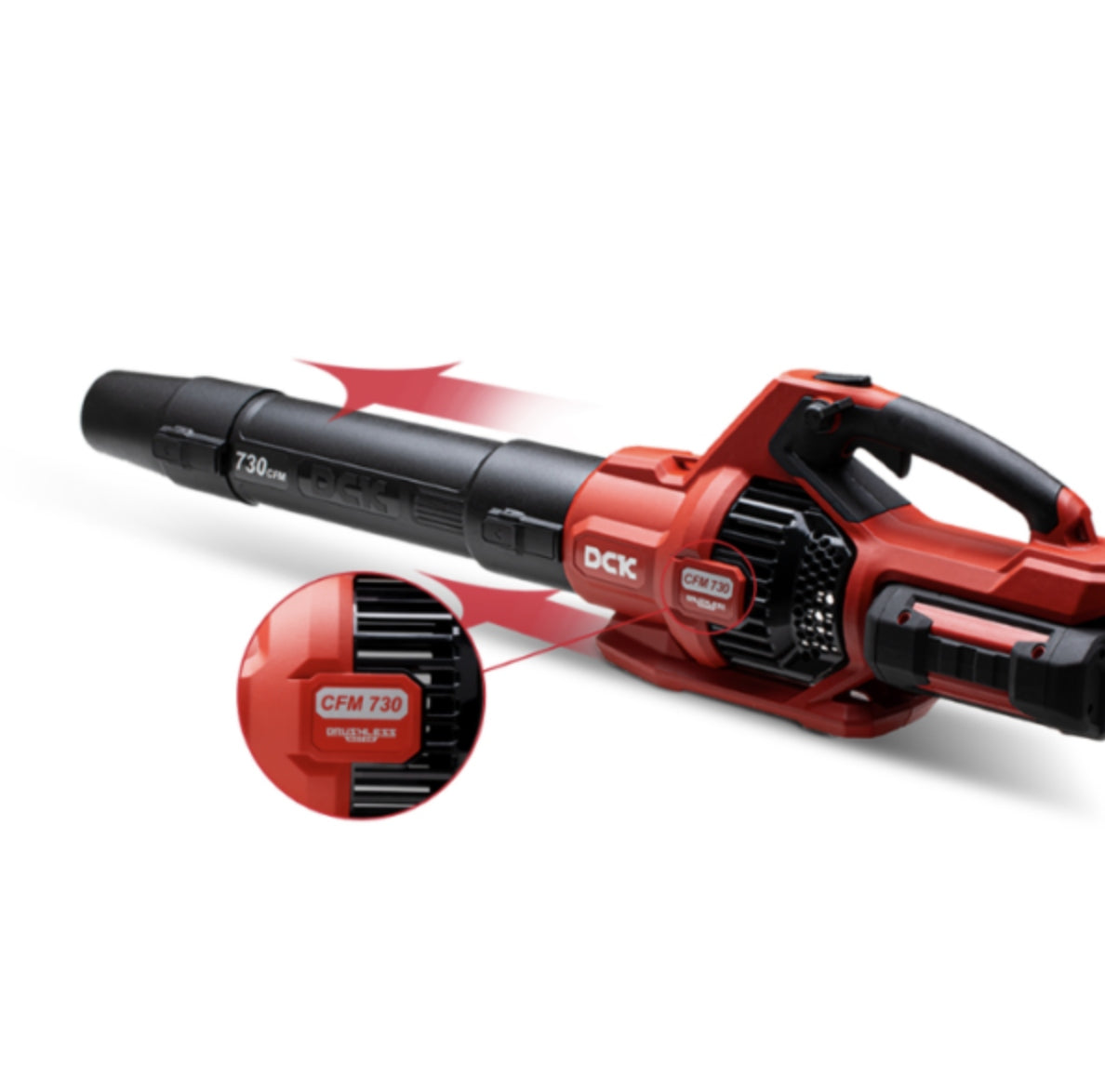 GARDEN Cordless Blower Powerful 58V Leaf Vacuum Cleaner + Charger Manufacturer code DCK KDLB58201FDK