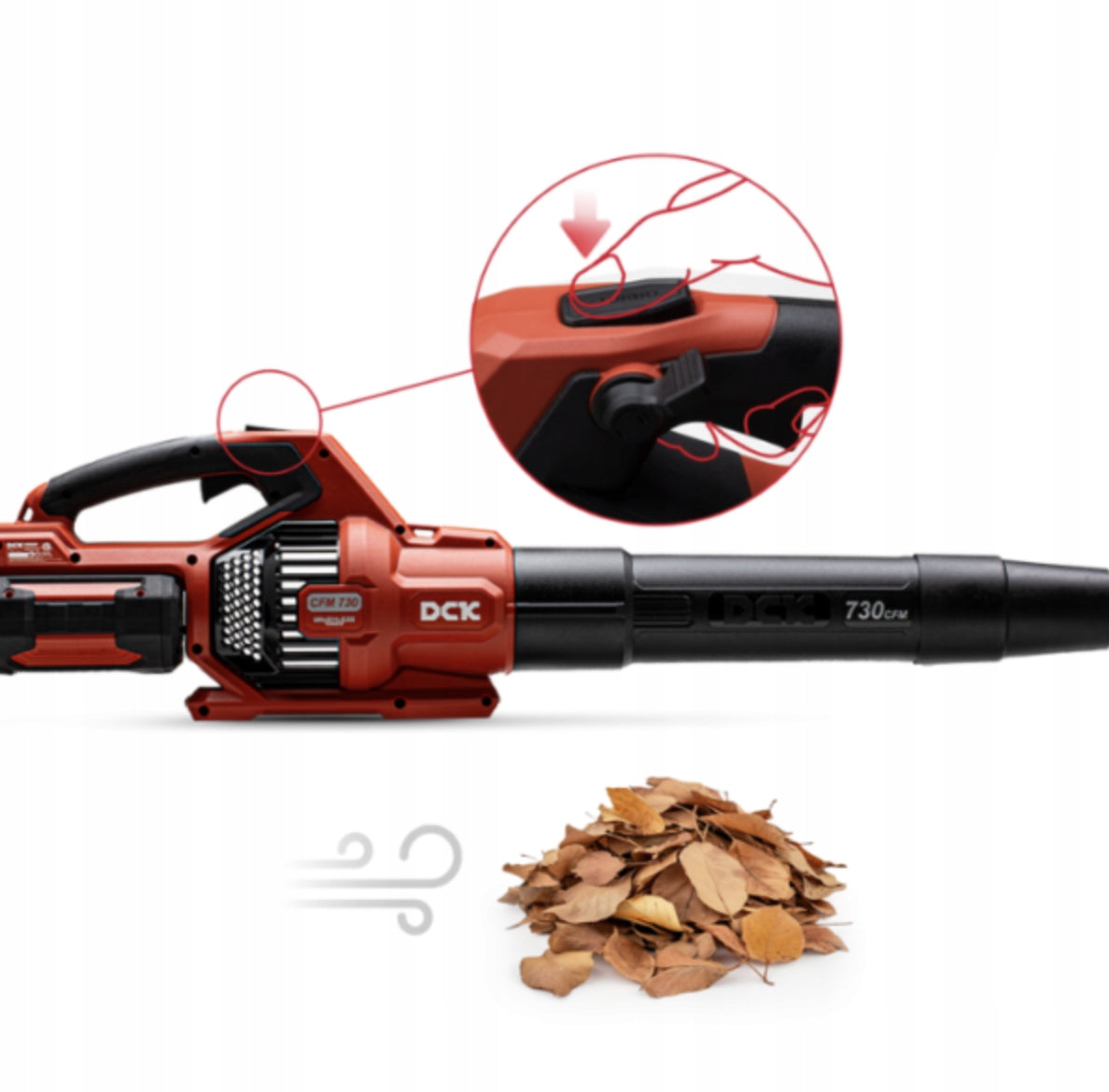 GARDEN Cordless Blower Powerful 58V Leaf Vacuum Cleaner + Charger Packaging status original