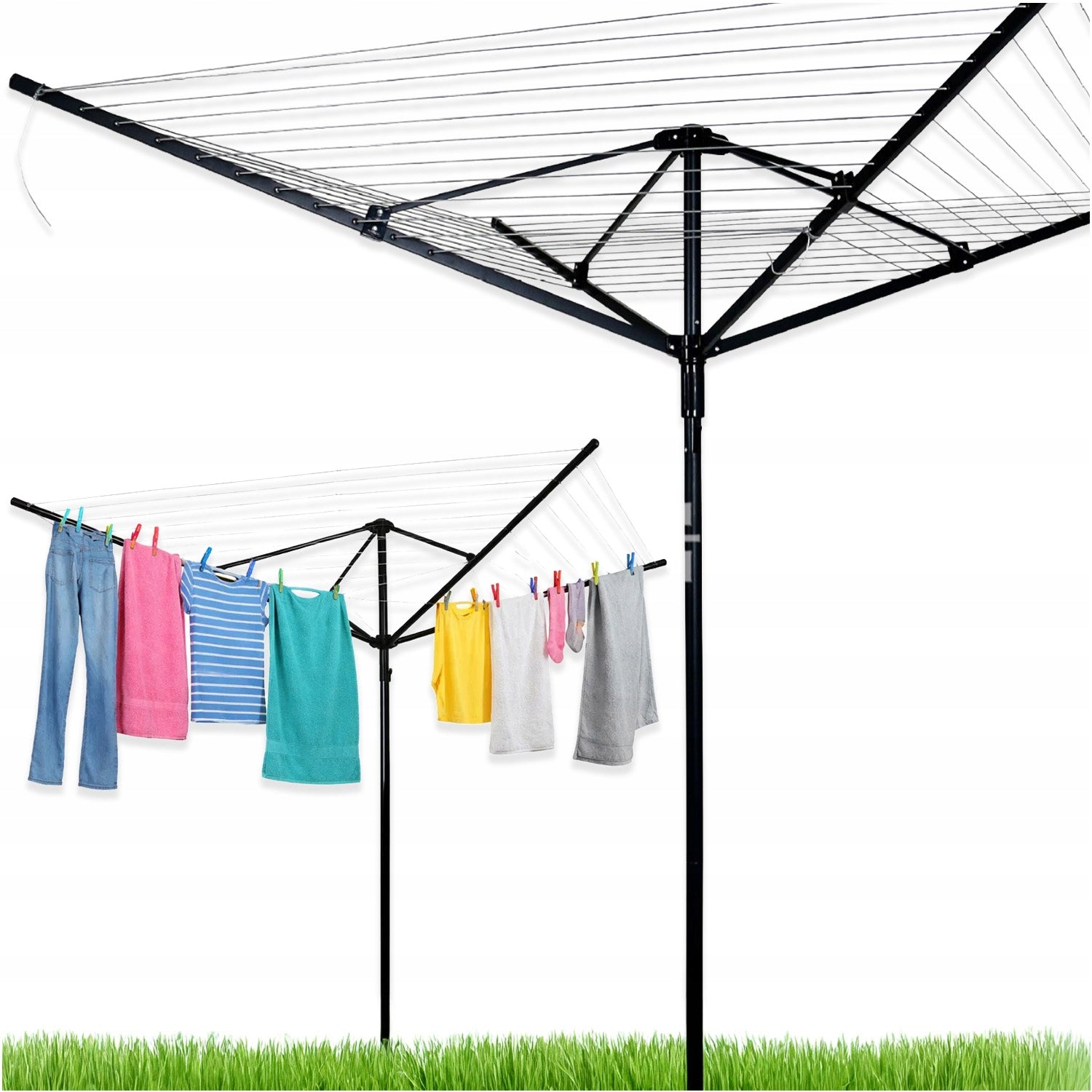 GARDEN DRYER ROTATING LAUNDRY UNDERWEAR OUTDOOR 4 ARMS 50M