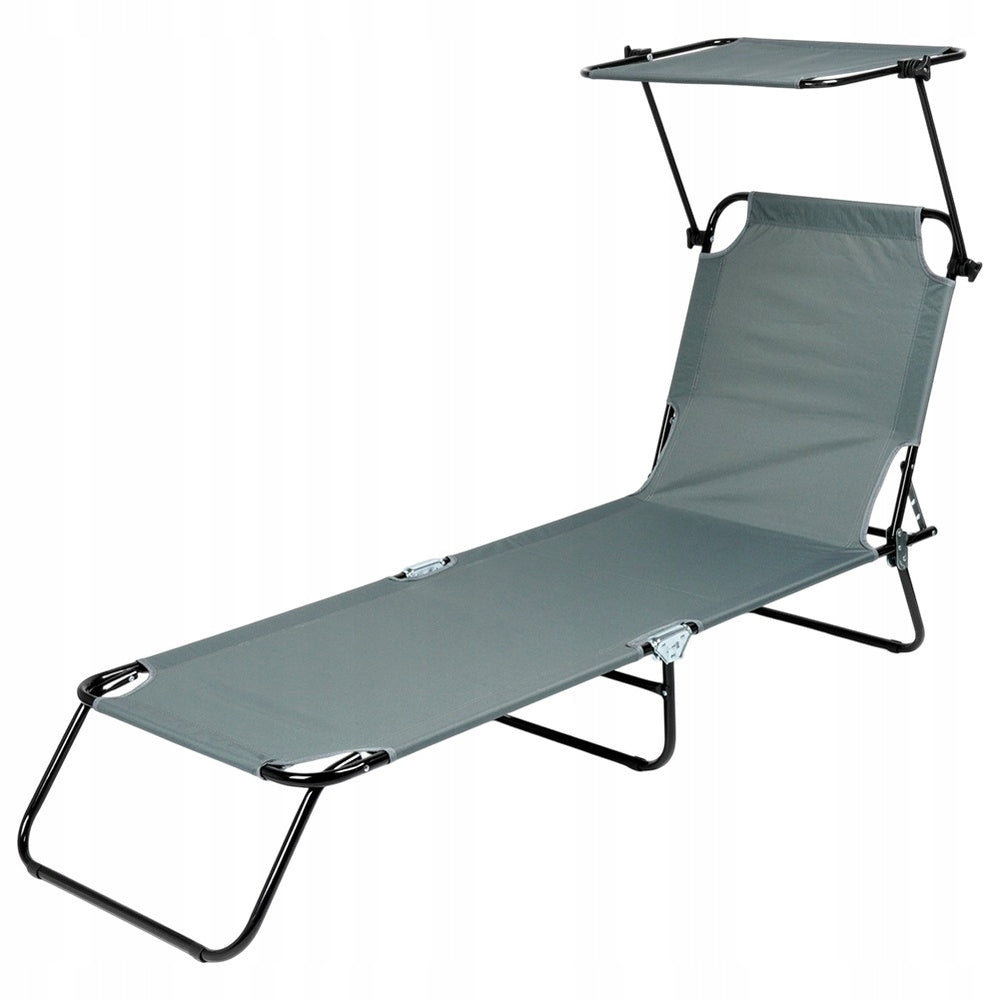 GARDEN Deckchair Beach Pool Folding Adjustable Couch Bed Canopy Manufacturer code 5900670106468