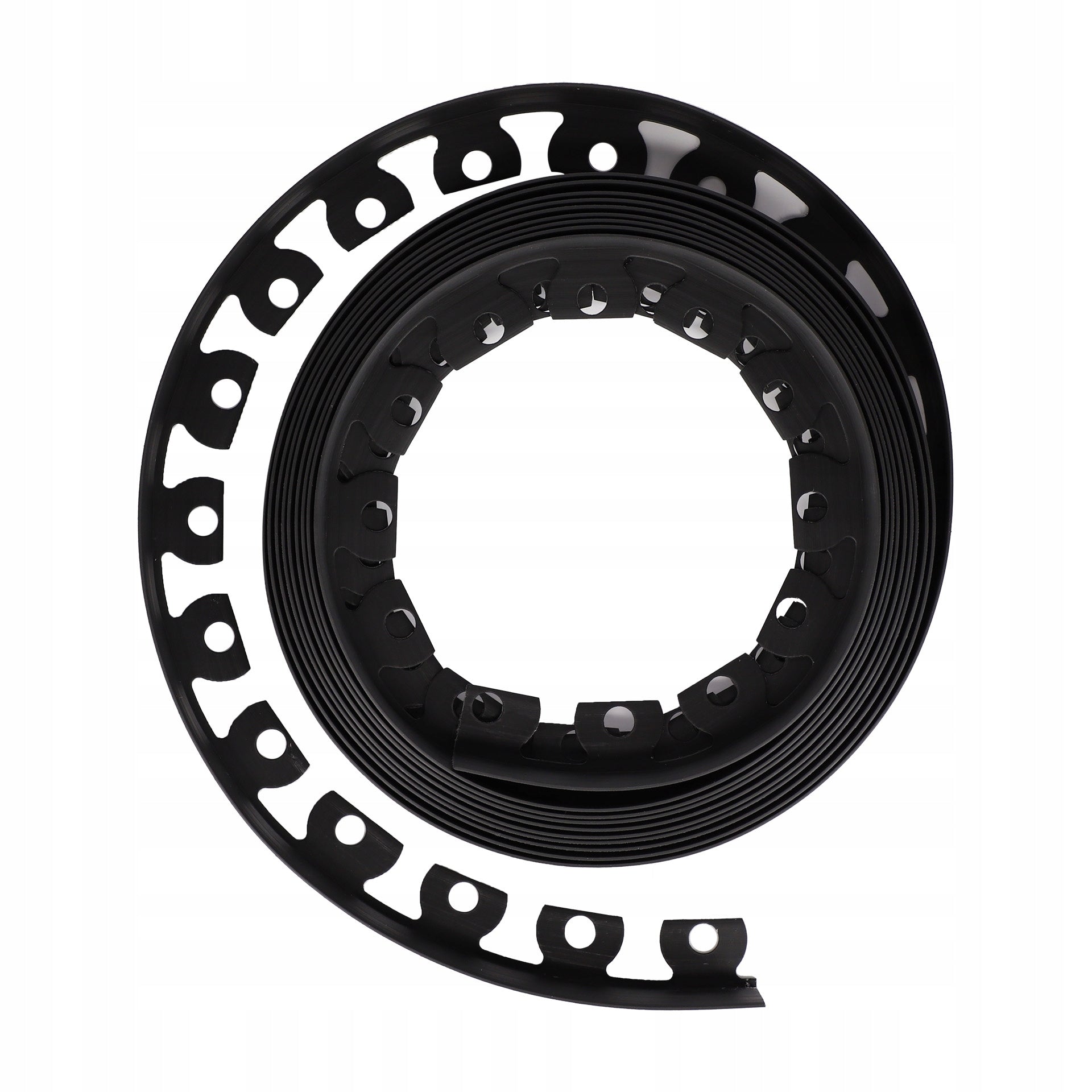 GARDEN EDGING LAWN FLEXIBLE 20M 50MM + 40 ANCHORS FREEBIE BLACK