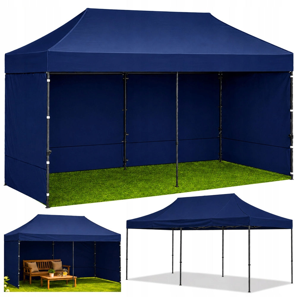 GARDEN EXPRESS TENT CATERING COMMERCIAL PAVILION NAVY BLUE 3x6 M Type pavilion