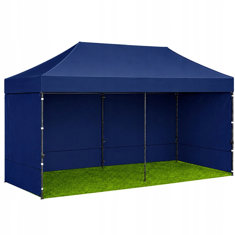 GARDEN EXPRESS TENT CATERING COMMERCIAL PAVILION NAVY BLUE 3x6 M Width 6 m