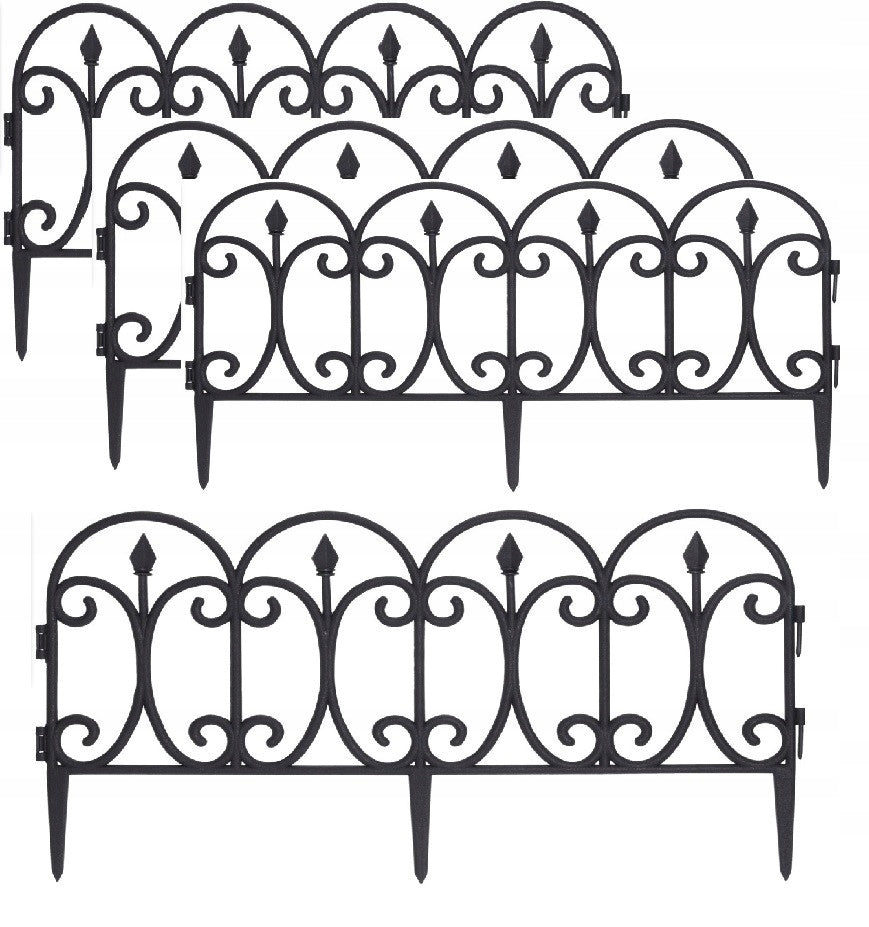GARDEN FENCE PALISADE 4PCS 240CM EDGING