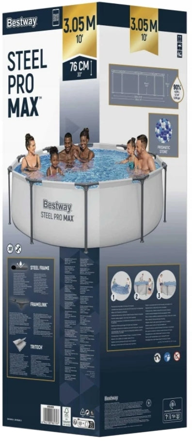 GARDEN FRAME POOL BESTWAY 56406 305x76 STEEL PRO MAX 4678 LITERS Brand Bestway
