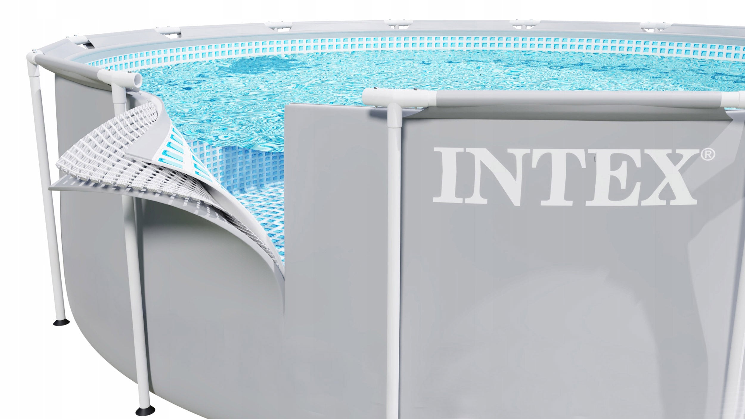 GARDEN FRAME POOL WITH PUMP COVER 366x76cm INTEX 26712 SET Length 366 cm
