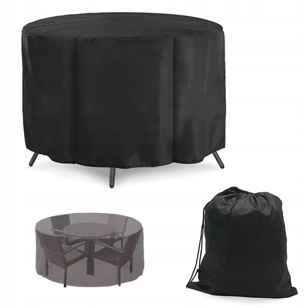 GARDEN FURNITURE COVER TABLE ARMCHAIR CHAIR WATERPROOF ROUND 230x110 Product height 110 cm
