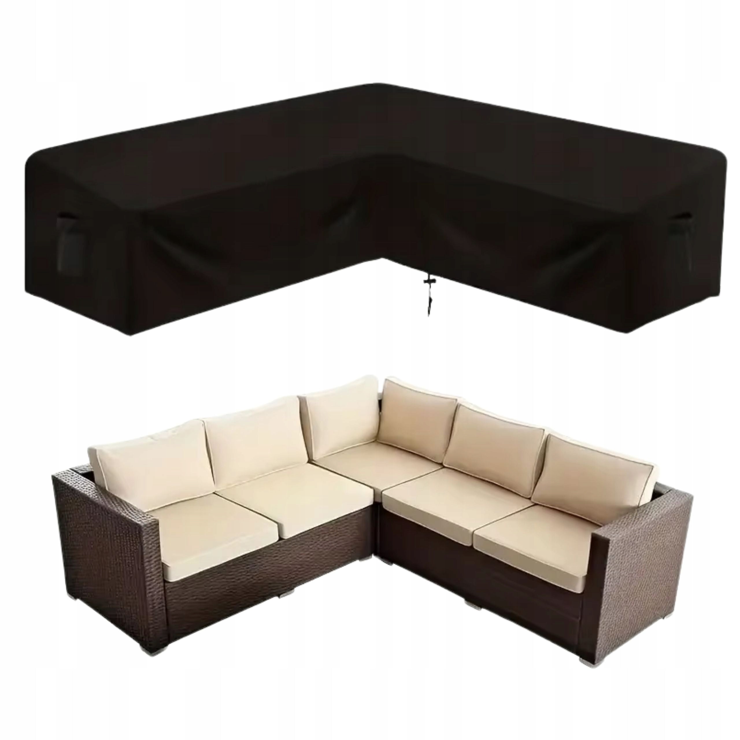 GARDEN FURNITURE GARDEN COVER FOR FURNITURE SET 250X250X100CM BLACK Manufacturer Domidekor