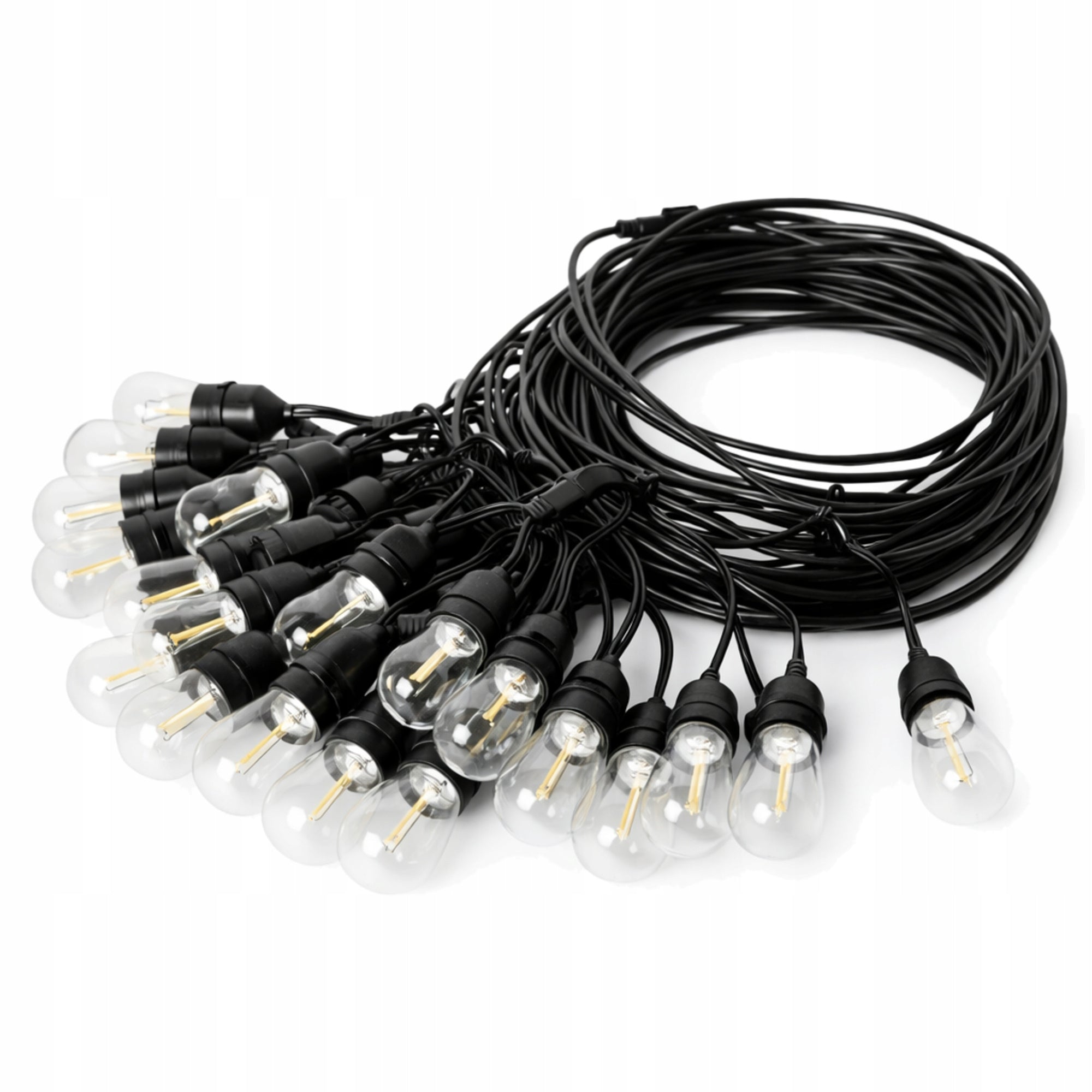GARDEN GARLAND 20 LED LIGHTS GARDEN BULBS 20m OUTDOOR Packaging status original