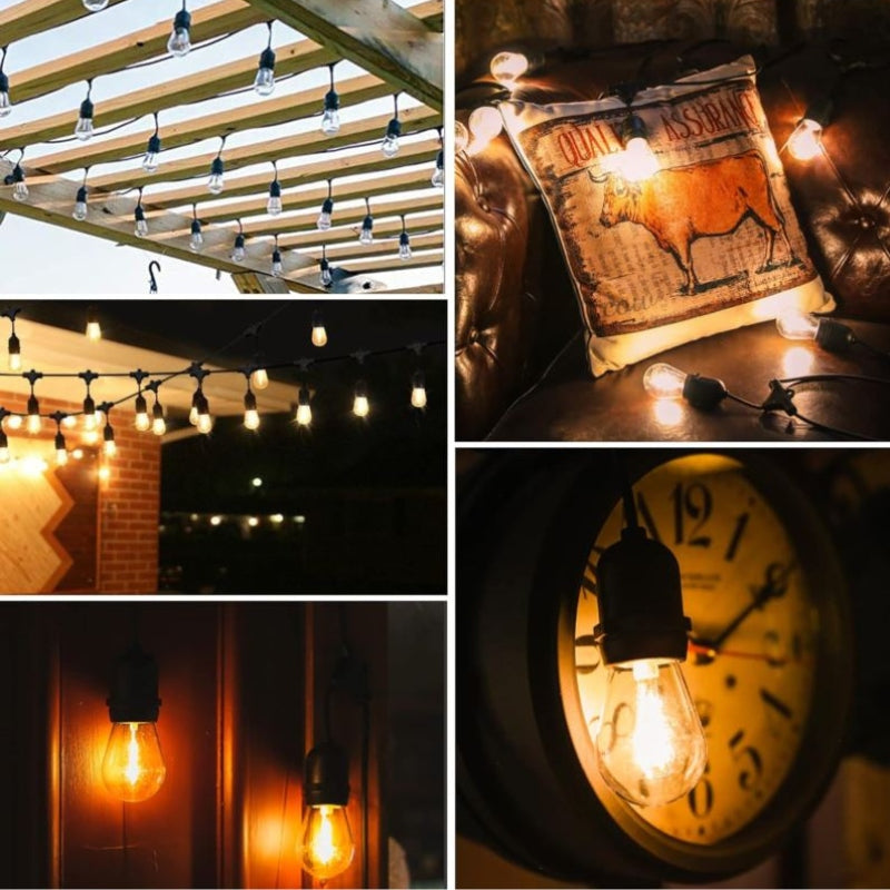 GARDEN GARLAND 20M FOR GARDEN TERRACE BALCONY DECORATIVE NETWORK E27 BEAUTIFUL Number of light points 21 - 30