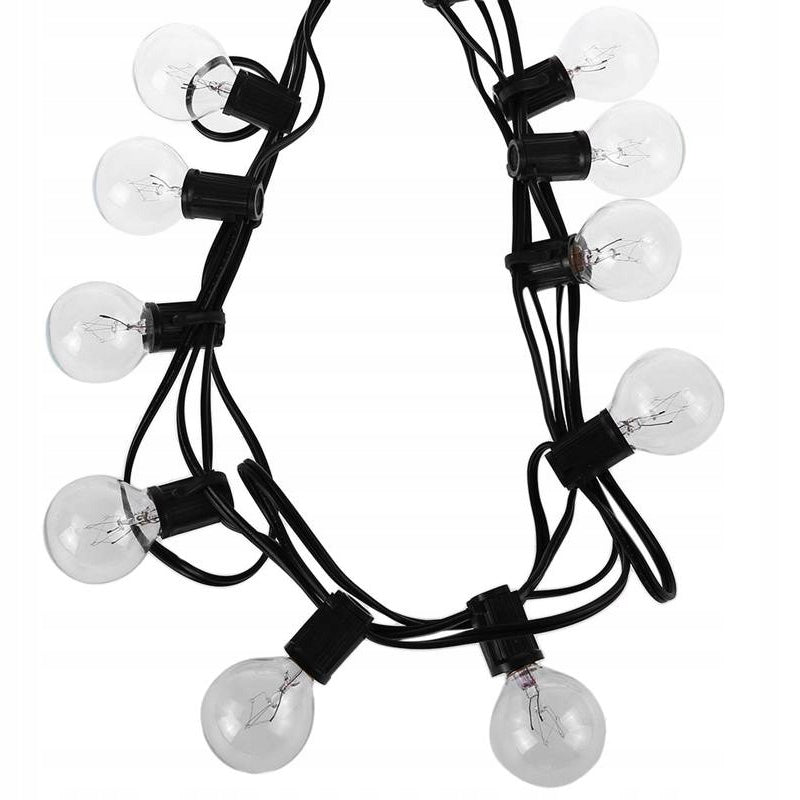 GARDEN GARLAND LAMP BULBS BALLS 15M 50 4 SPARE BULBS G40 Brand no brand