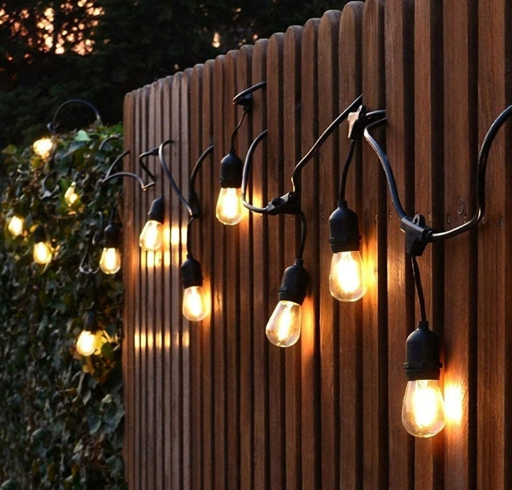 GARDEN GARLAND LED CHAIN 10M + 10X E27 LED FILAMENT Brand no brand