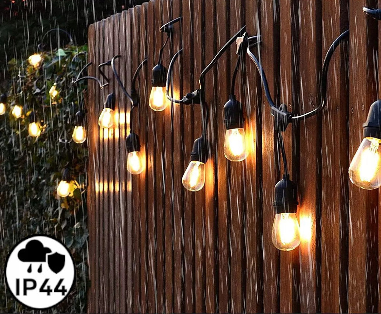 GARDEN GARLAND LIGHT 10M 11x LED BULB E27 LIGHTS WATERPROOF THICK Manufacturer code LG-3/10M/E27/3