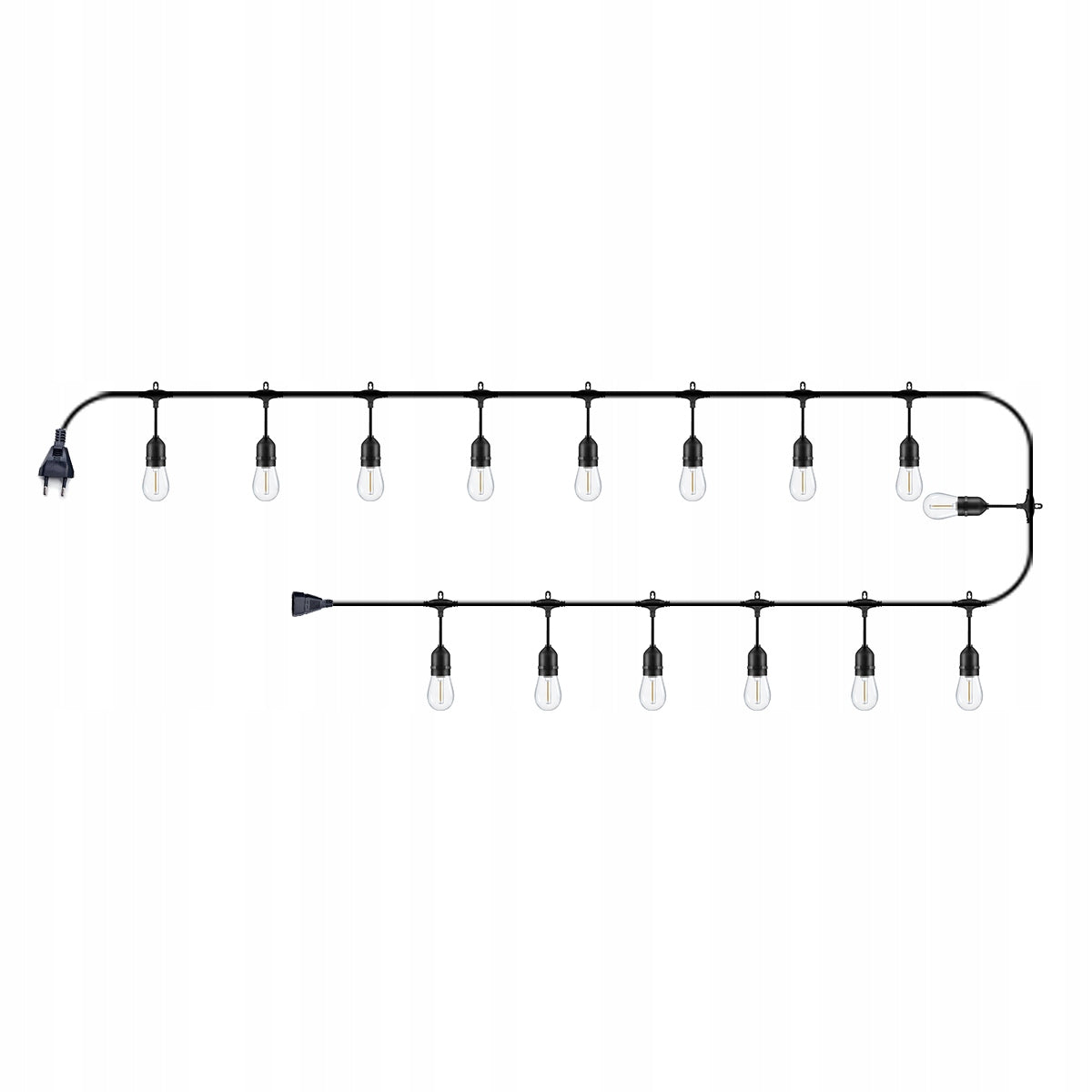 GARDEN GARLAND LIGHT CHAIN LAMP 20M 20+2X WATERPROOF BULB Manufacturer code 5905842532311