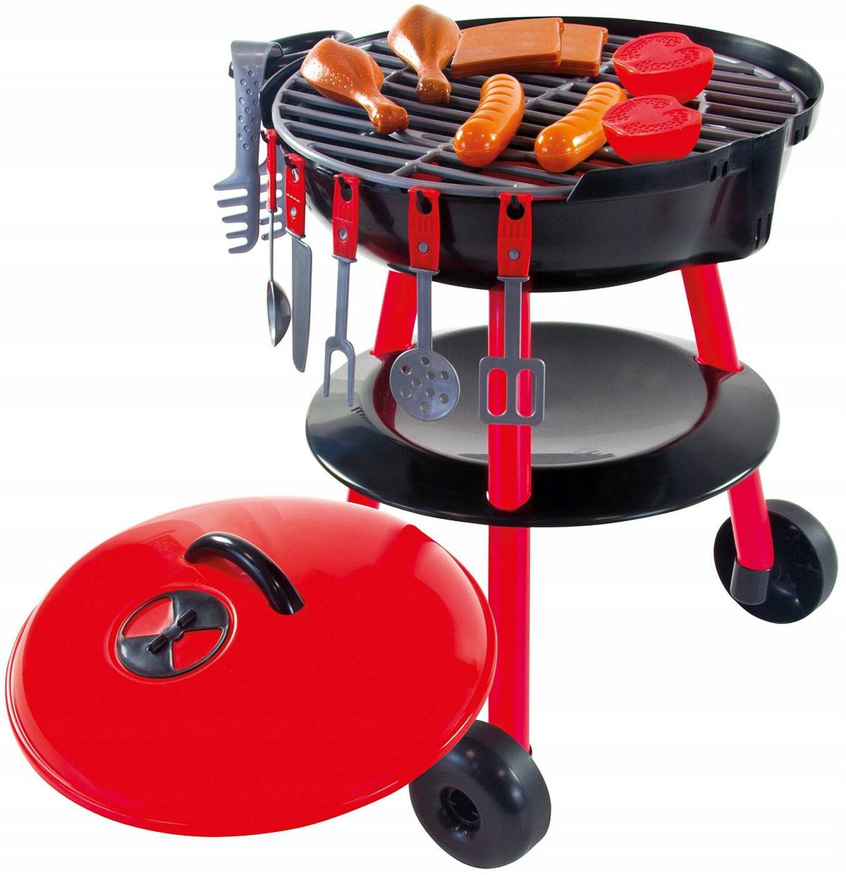 GARDEN GRILL FOR CHILDREN TO PLAY WITH 32 ACCESSORIES KITCHEN MOCHTOYS Packaging status original