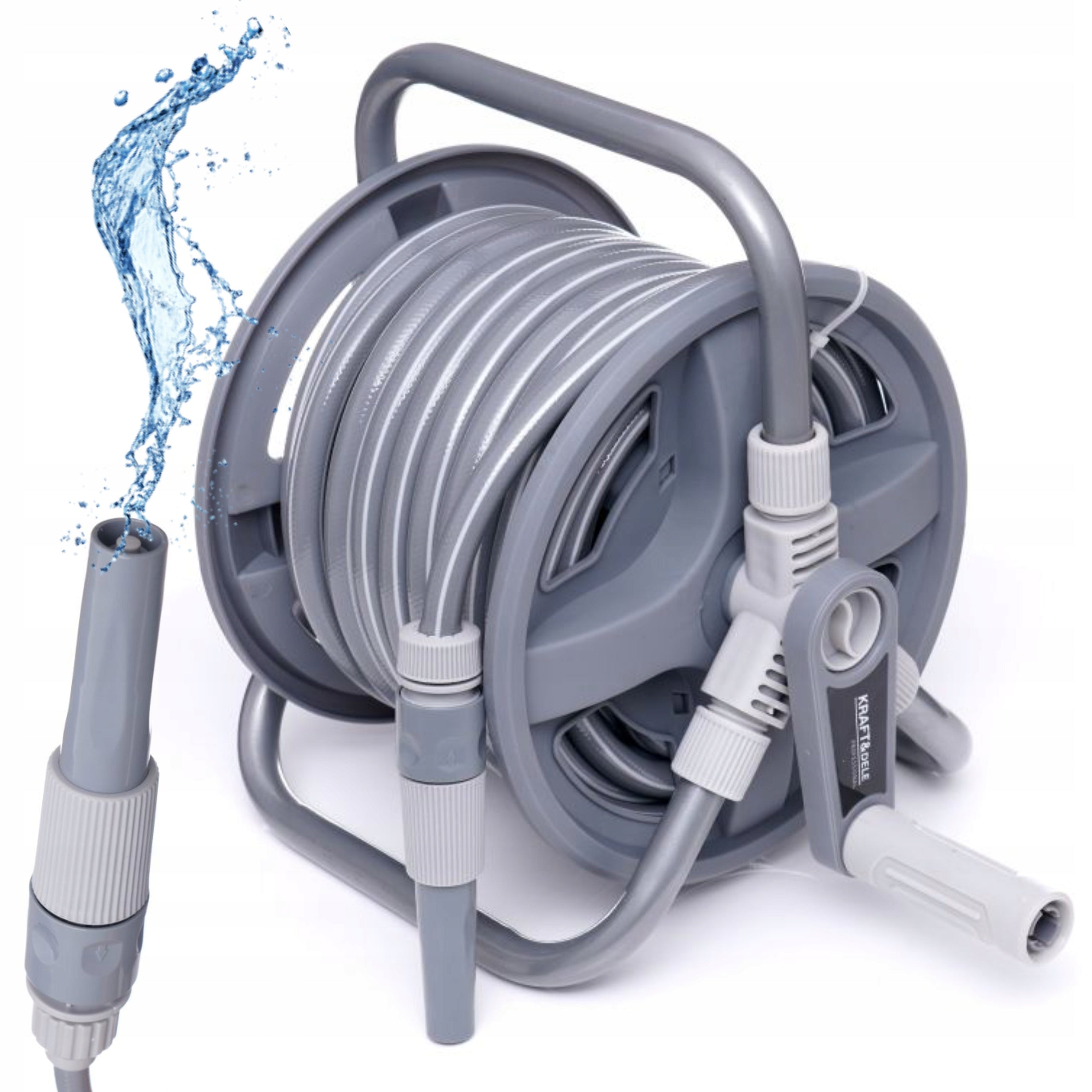 GARDEN HOSE FOR DRUM STAND RETRACTOR SET Sprinkler STRONG 1/2" 40+2m