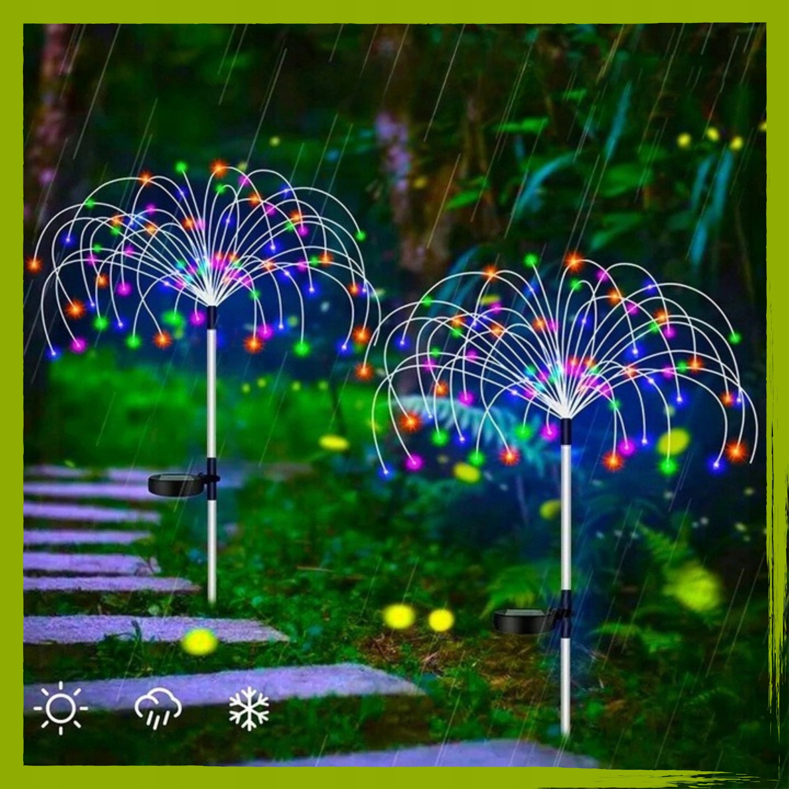 GARDEN LAMP LED SOLAR HAMMERED DANDELION SOLAR TREE FOR GARDEN XXL Manufacturer code Lampa Solarna Ogrodowa Ozdoba do Ogrodu Taras