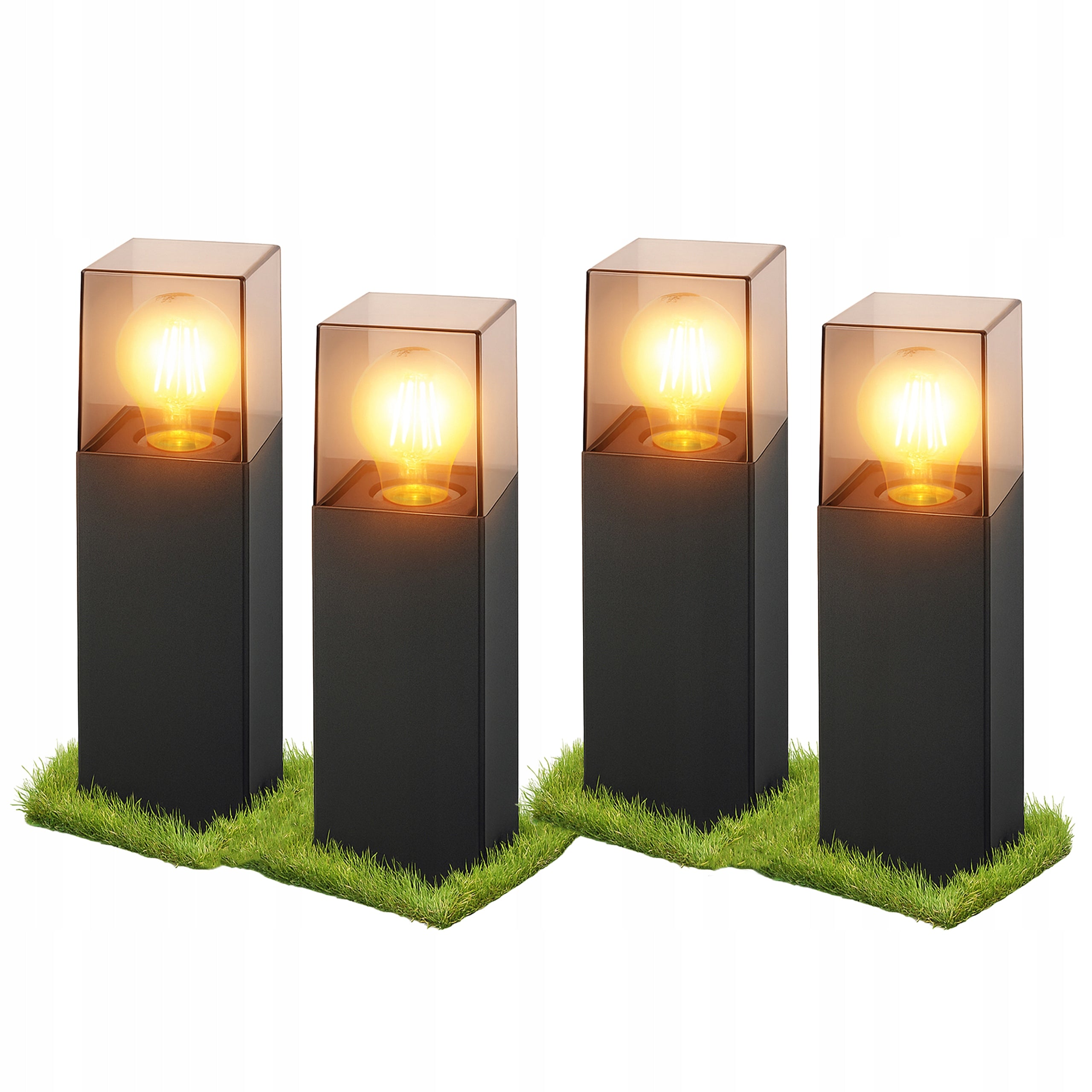 GARDEN LAMP STANDING Masterled Denver Post 30 cm Black E27 IP44 4x Manufacturer code Lampa ogrodowa LED E27 Denver stojąca 30cm