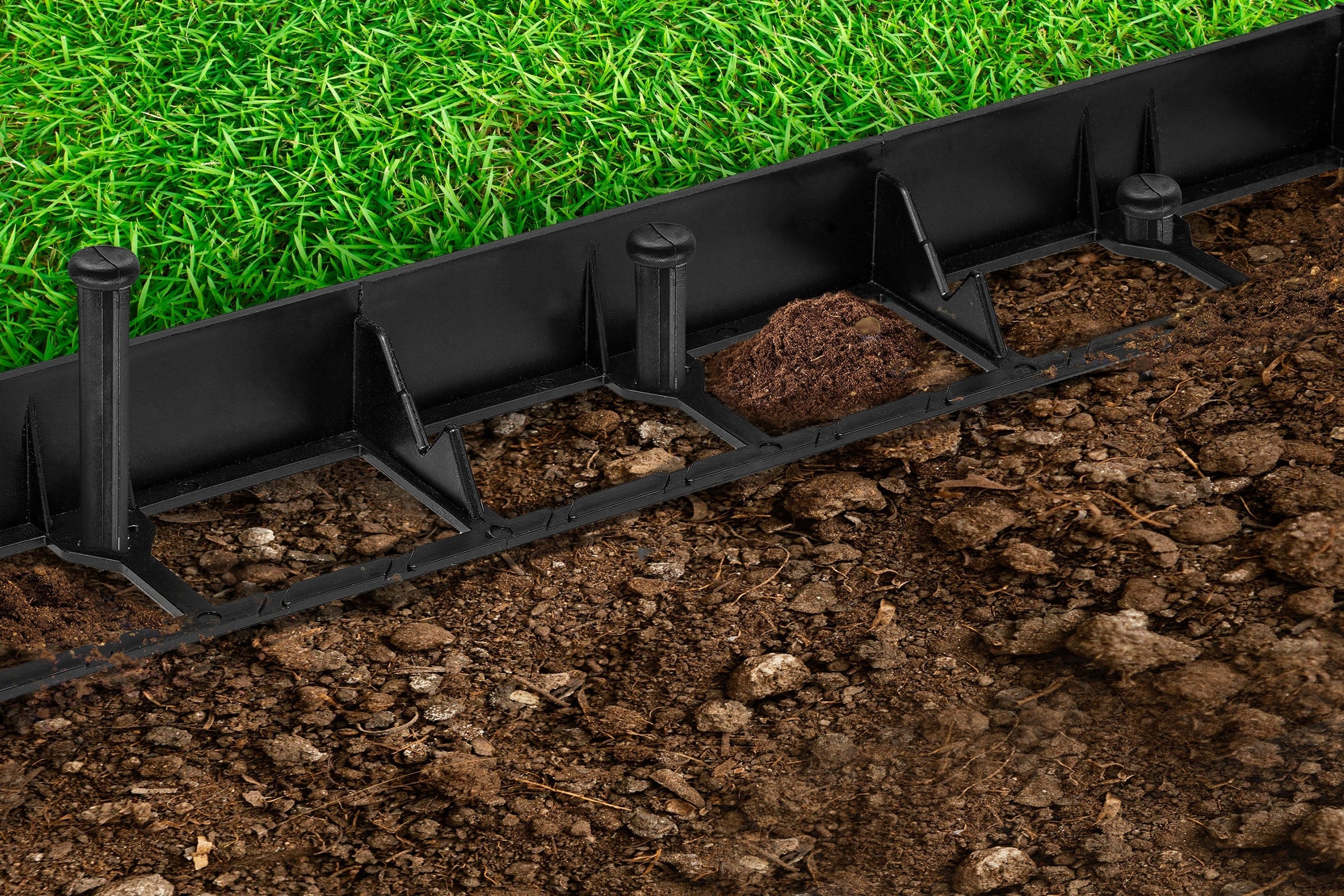GARDEN LAWN EDGING 50m+ ANCHORS 160pcs H45 Manufacturer JBM