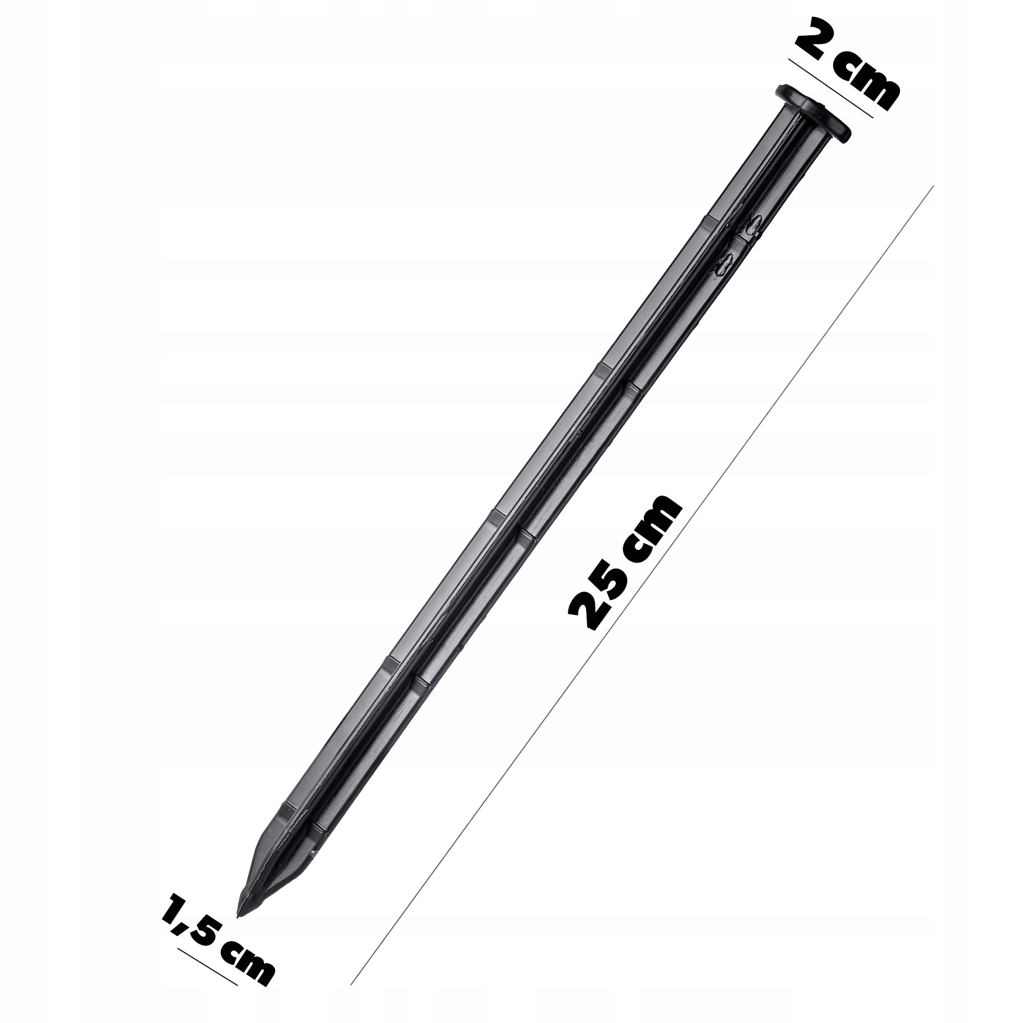GARDEN LAWN EDGING PLASTIC 5,8cm 10 mb + 30 ANCHORS SET BLACK Manufacturer Kadax