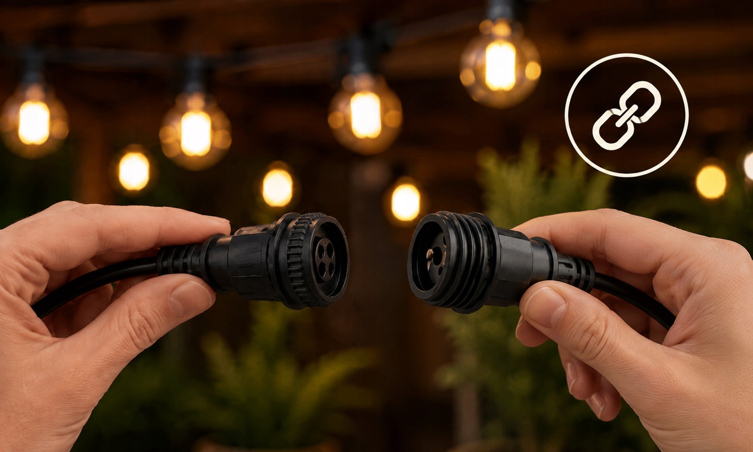 GARDEN LIGHT GARLAND 20m FOR BALCONY LIGHT BULBS 20 LED 1W HOOKS Manufacturer code LAMPKI ZEWNĘTRZNE 20x ŻARÓWEK LED GIRLANDA