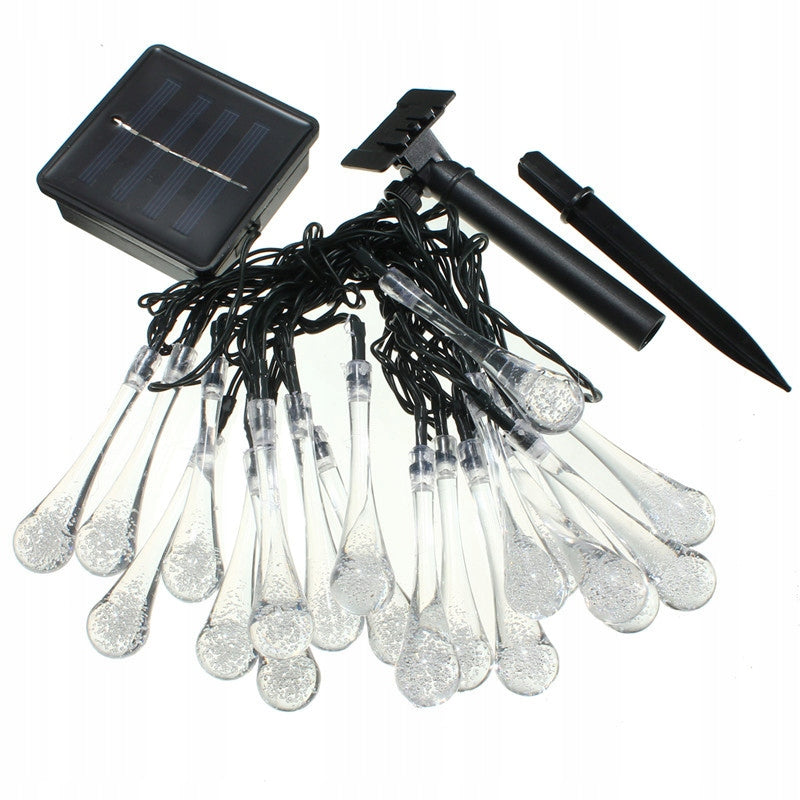 GARDEN LIGHTS SOLAR DROPS 30LED-WHITE WARM Brand Focla