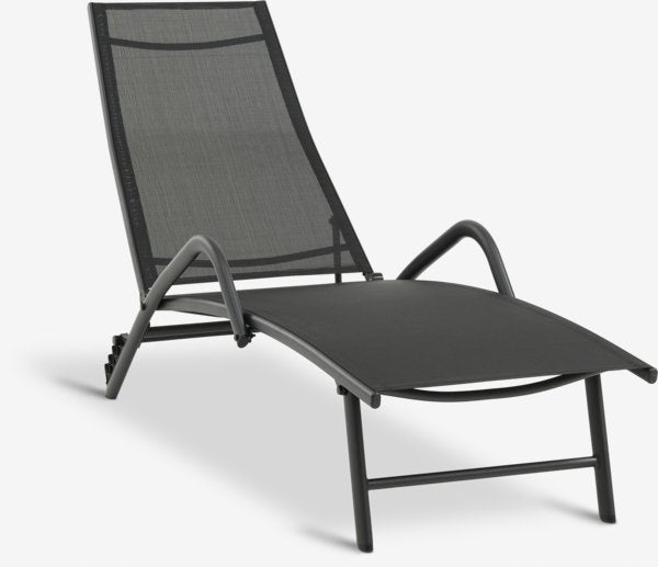 GARDEN LOUNGER COUCH STURDY STEEL FRAME STABLE POOL TERRACE