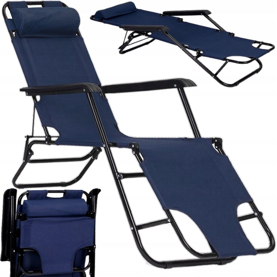 GARDEN LOUNGER FOLDING ZERO GRAVITY BEACH CHAIR TERRACE BALCONY /G