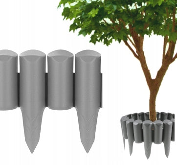 GARDEN PALISADE 240cm UV High Graphite / Grey Garden Fence edging Packaging status original