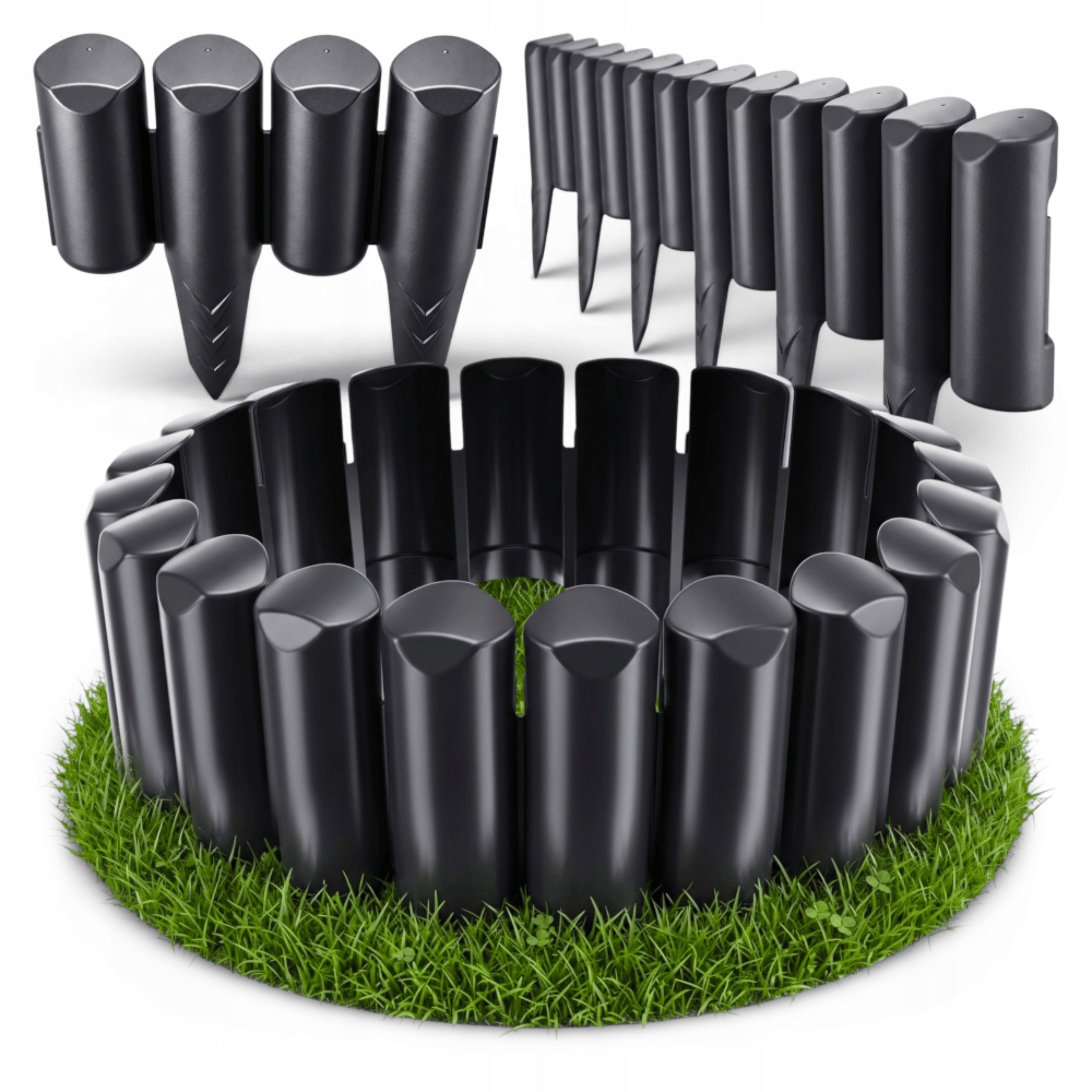 GARDEN PALISADE 300cm ANTHRACITE #Garden edging Lawn edging
