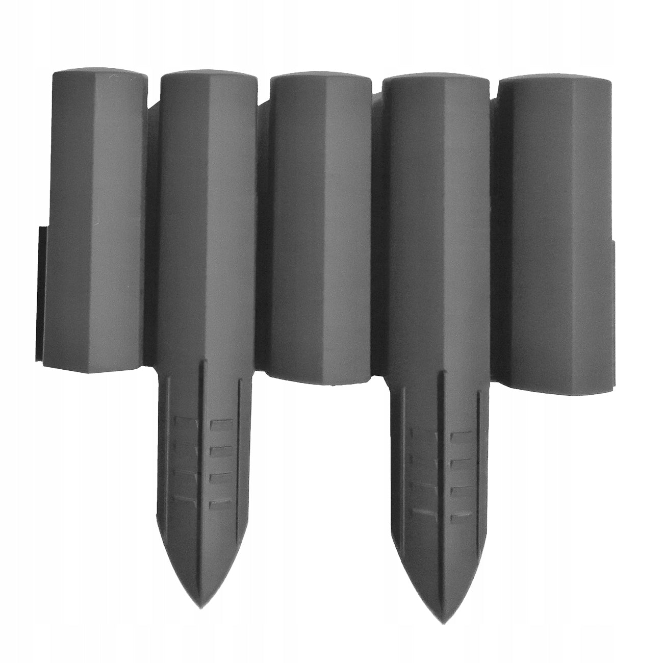 GARDEN PALISADE GRAPHITE 10 PCS X 27CM PATTERN HEXAGON PLASTIC PALISADE