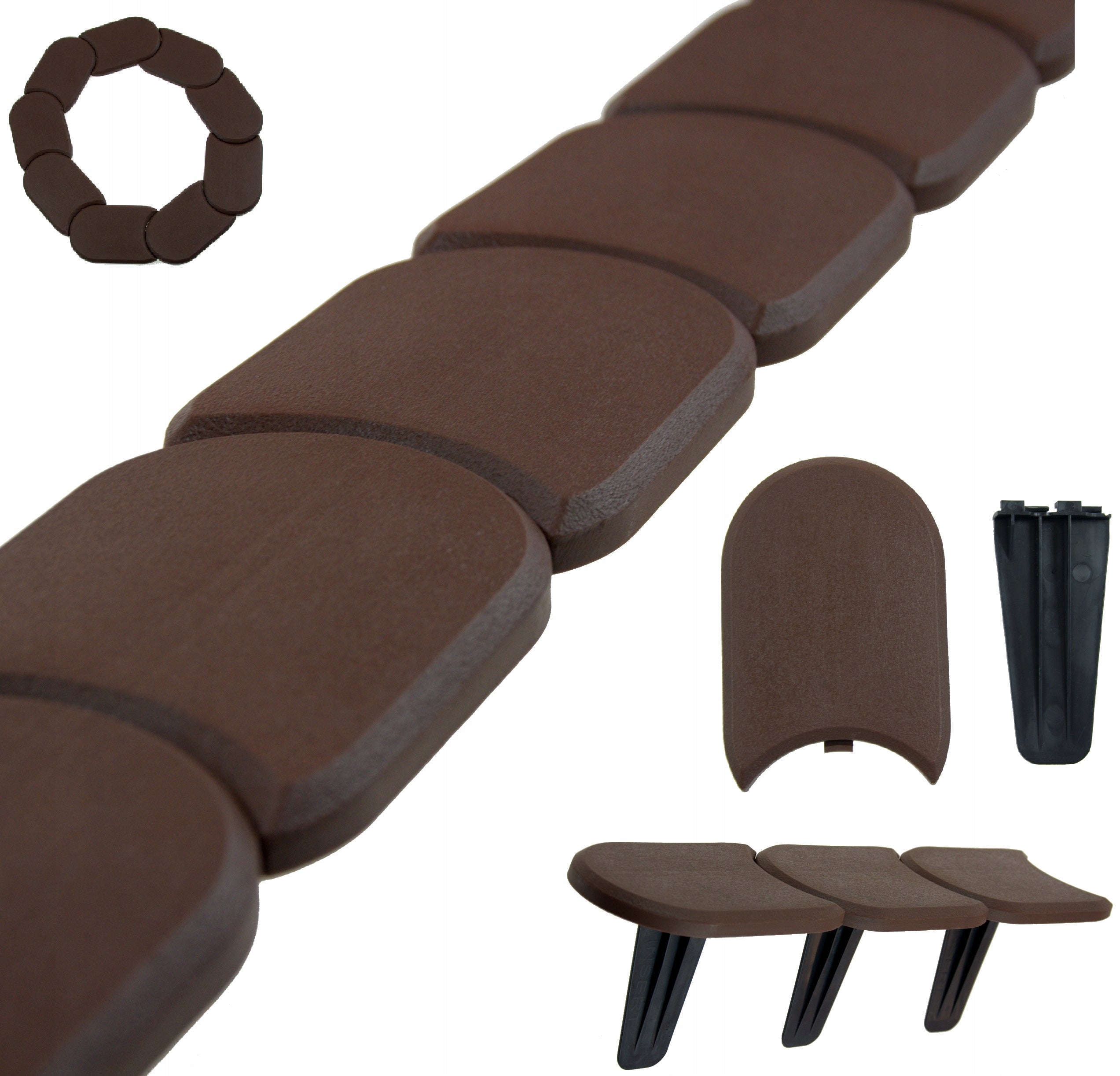 GARDEN PALISADE Inrun GARDEN EDGING FLAT BRONZE 3.8m Packaging status original