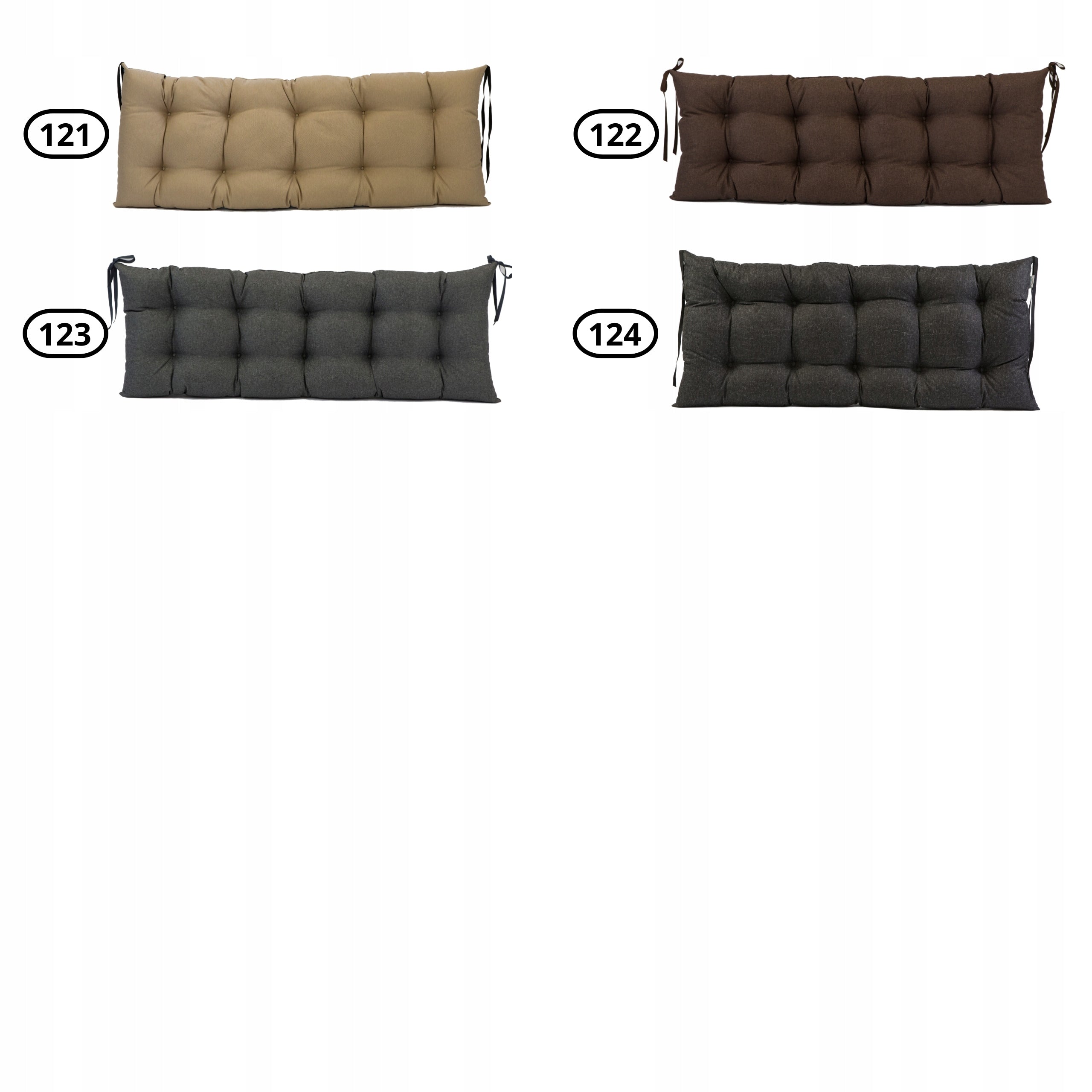 GARDEN PILLOW FOR BENCH SWING DIMENSION 100x45 Cushion thickness 8 cm