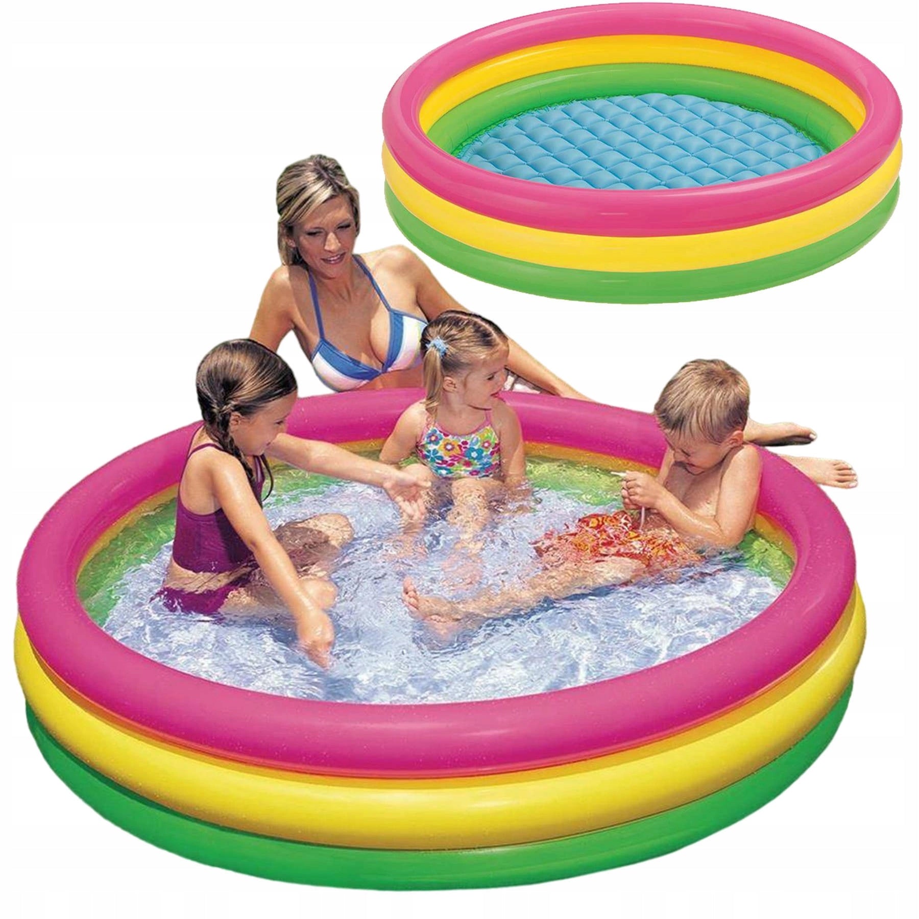 GARDEN POOL CHILDREN'S PADDLING POOL FOR CHILDREN SOFT BOTTOM COLORFUL POOL Brand WKS