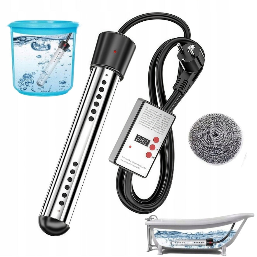 GARDEN POOL HEATER WATER HEATER ADJUSTABLE 3000W POOL