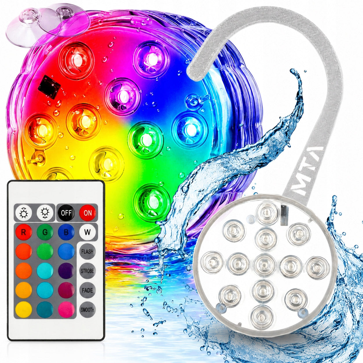 GARDEN POOL LIGHTING LED XL POOL LAMPS UNDERWATER HOOK SET