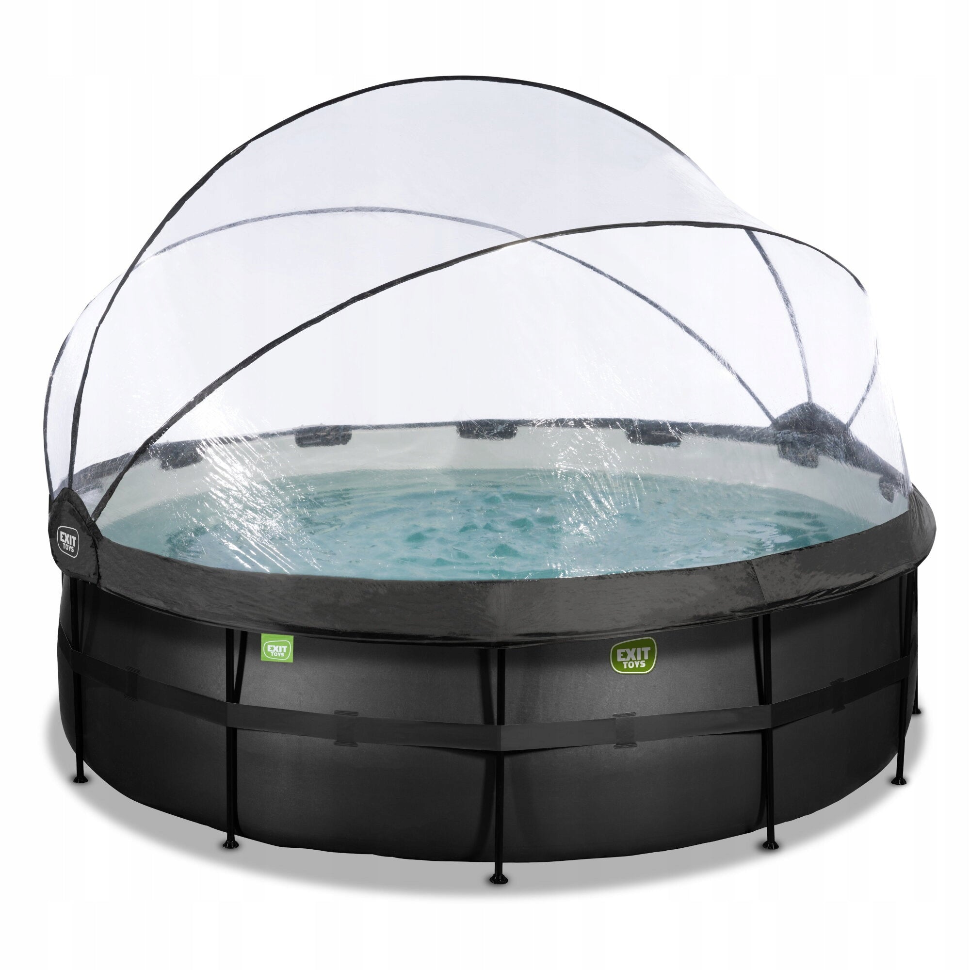 GARDEN POOL WITH SAND PUMP, LADDER AND CANOPY 427x122 CM ROUND Packaging status original