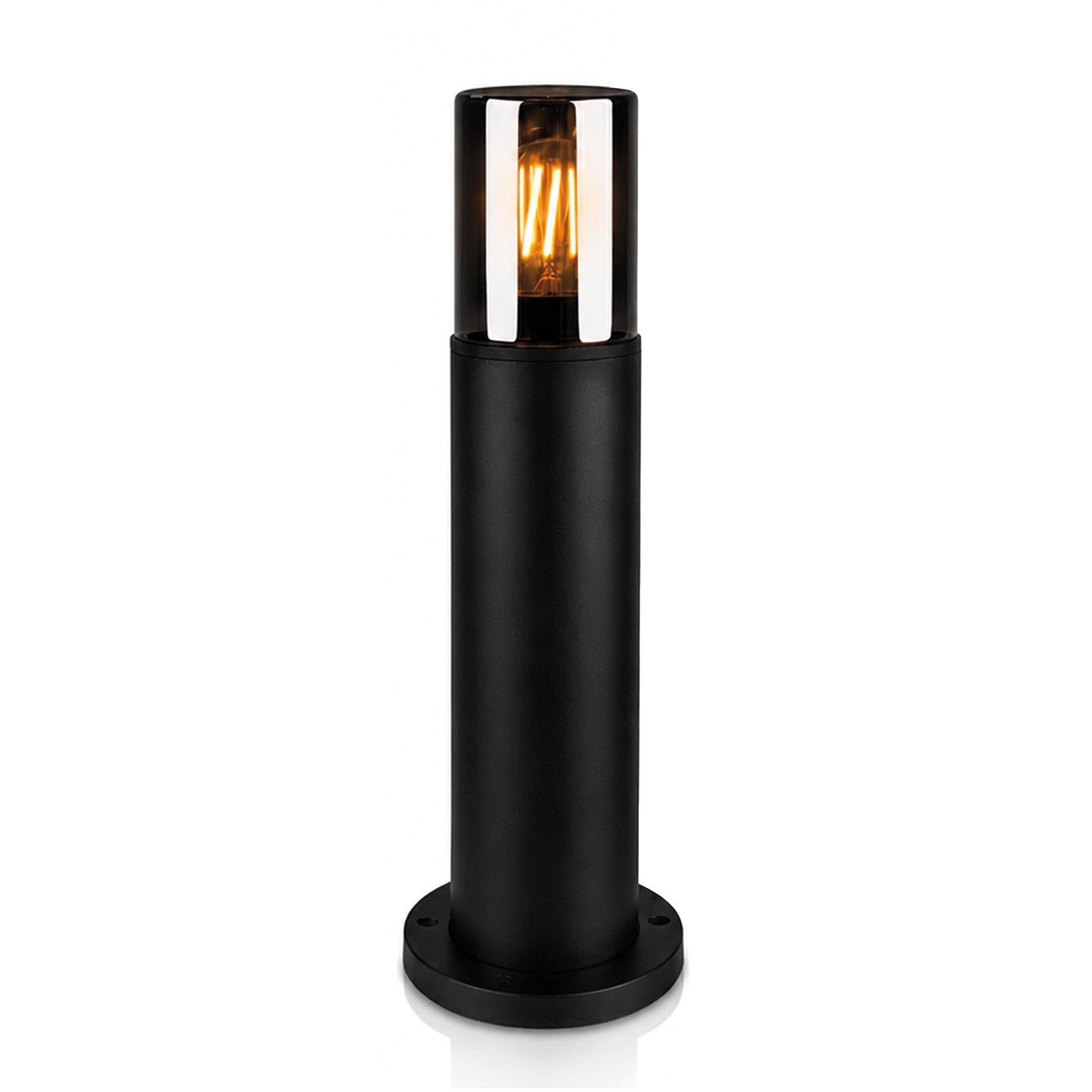 GARDEN POST LED Garden Lamp Pole 40cm Glass Lampshade WATERPROOF Packaging status original