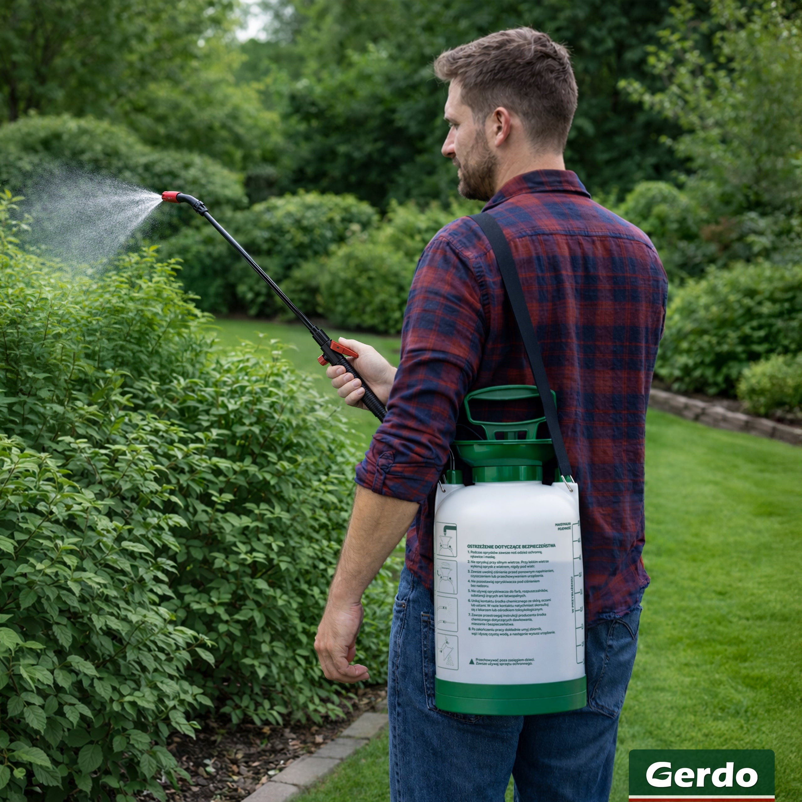 GARDEN PRESSURE HAND SPRAYER 5L LONG LANCE 96CM MODULAR SYSTEM Packaging status original